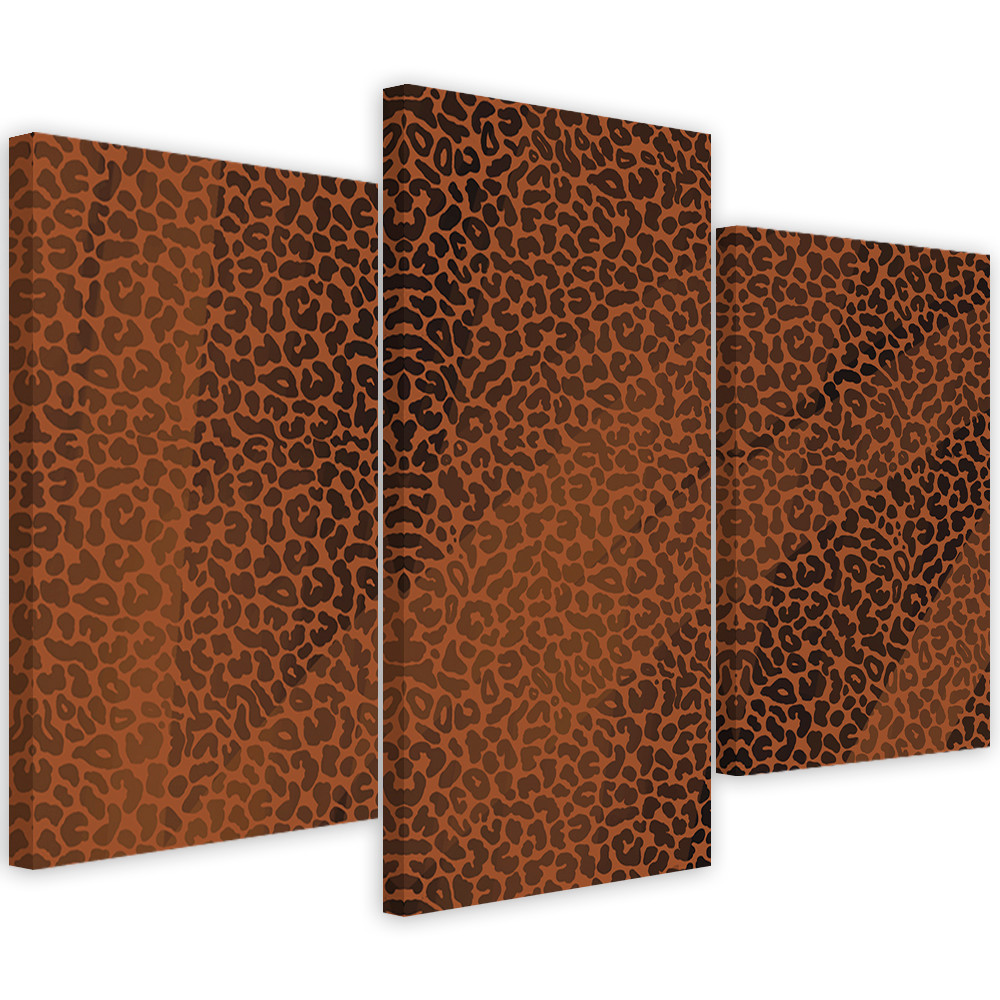 3 stykke lærredsprint, Leopard Leopard Pels Patches Mønster