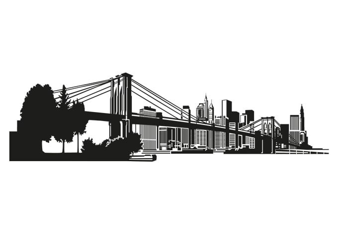 Wallsticker New York Skyline 3