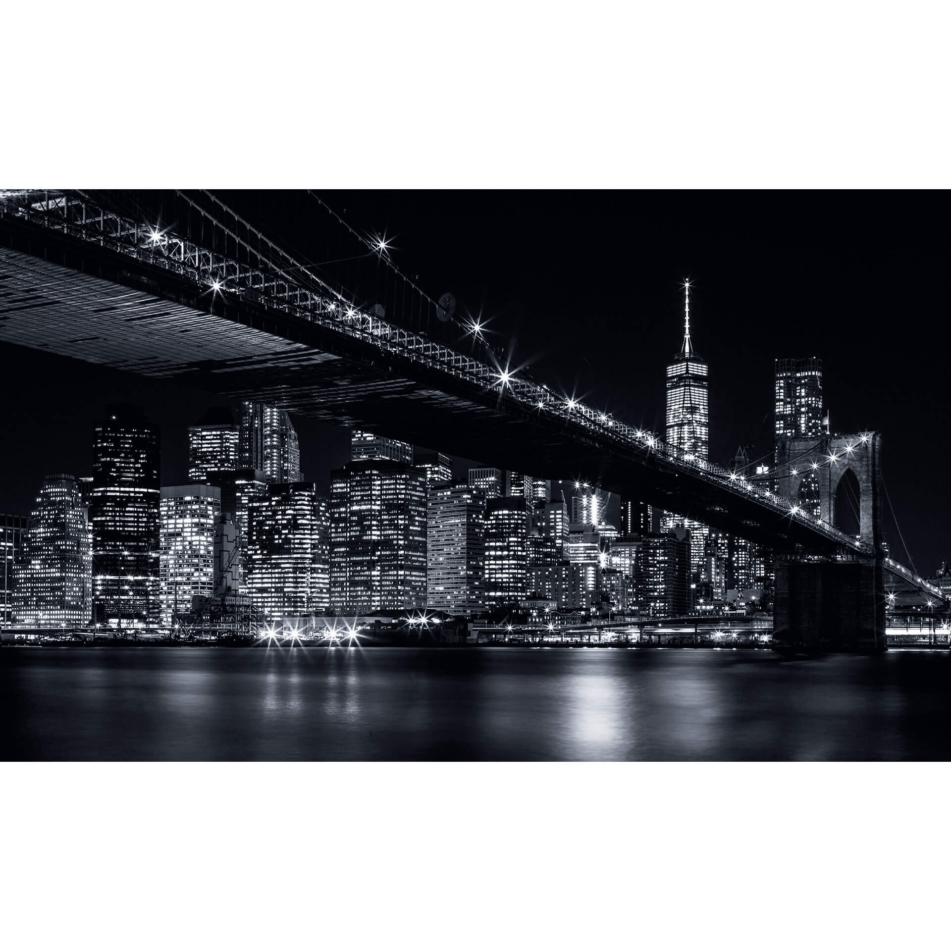 Fotobehang New York bij nacht