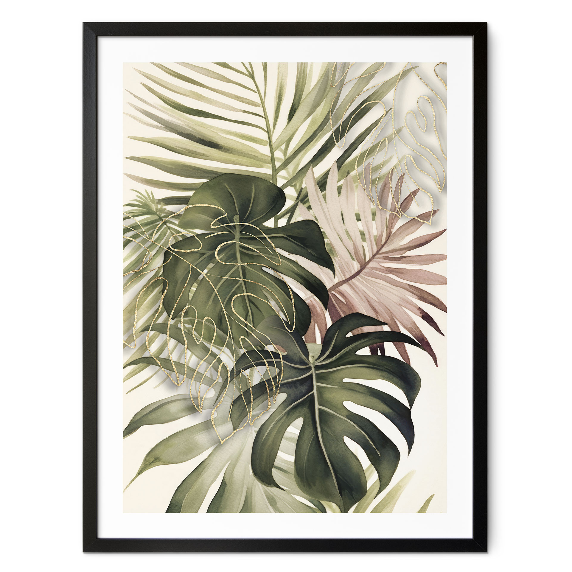 Plakat Tropical Leaves Boho - Haase