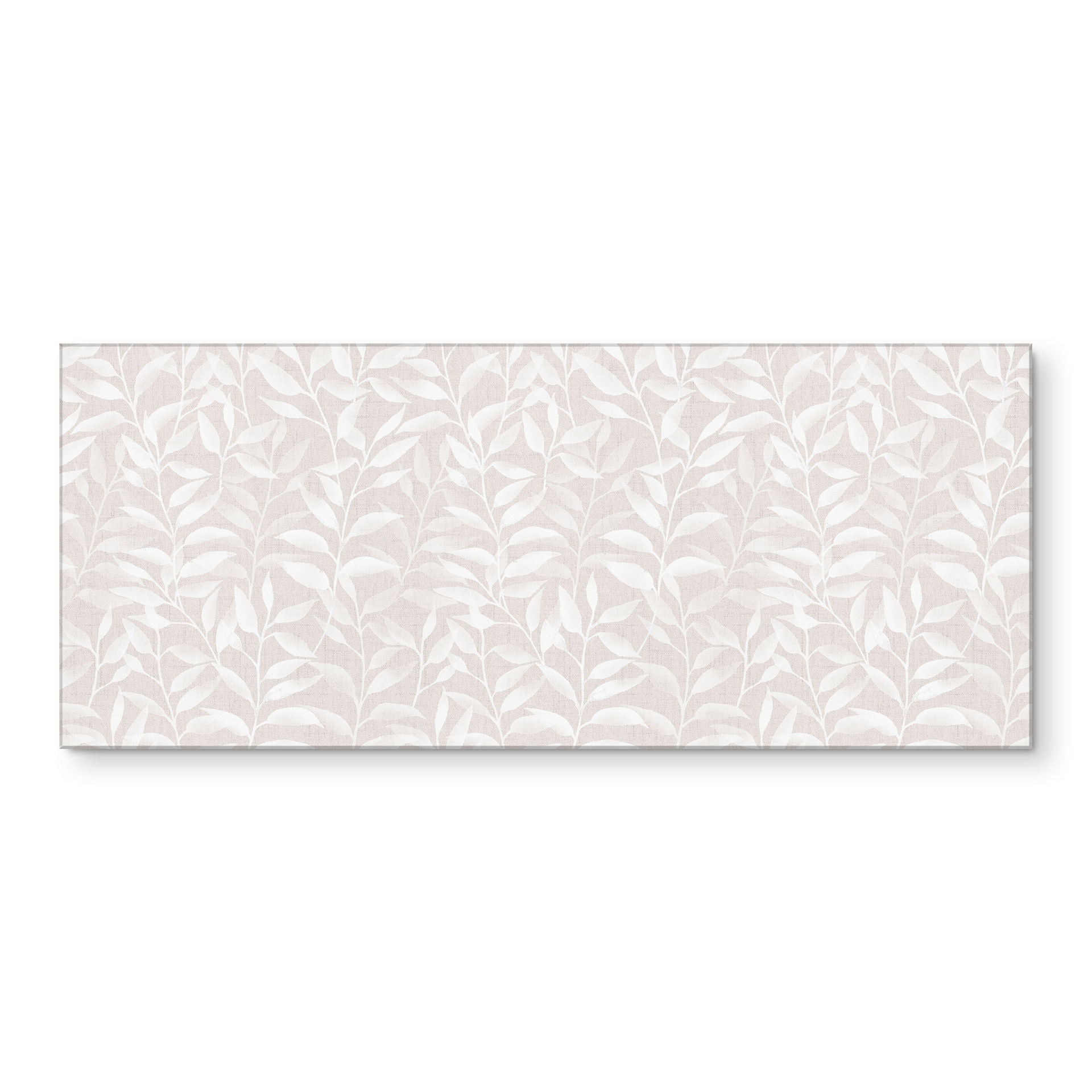 Revêtement pour cuisine Délicates feuilles d'aquarelle - Soft Beige - Extensible - Bloomery Decor