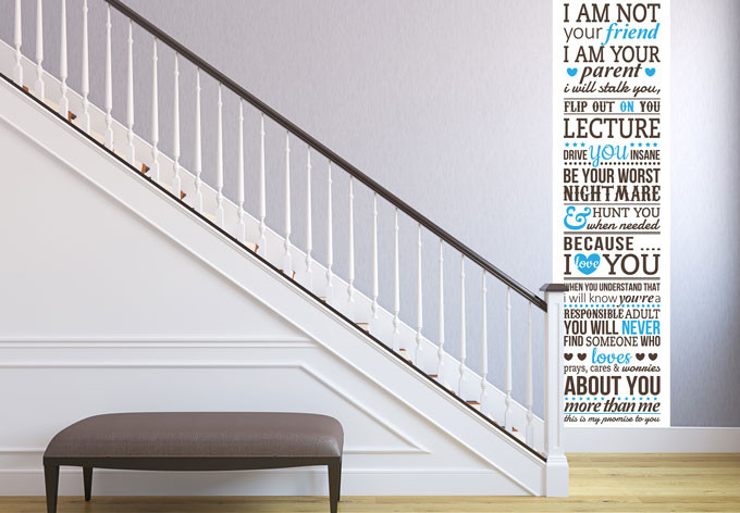 Wallprint W - I am not your friend - I am your parent... 1