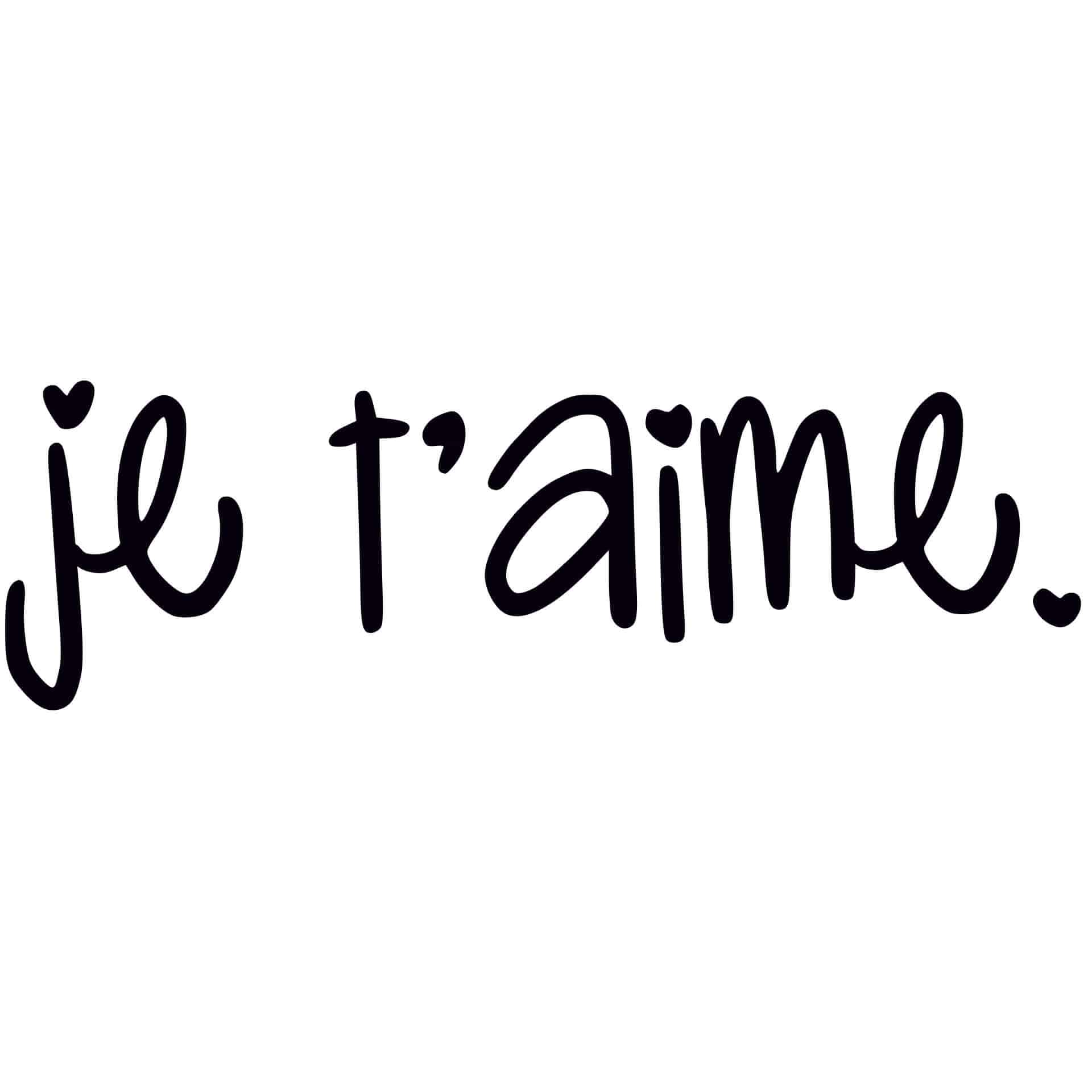Wallsticker Je t'aime