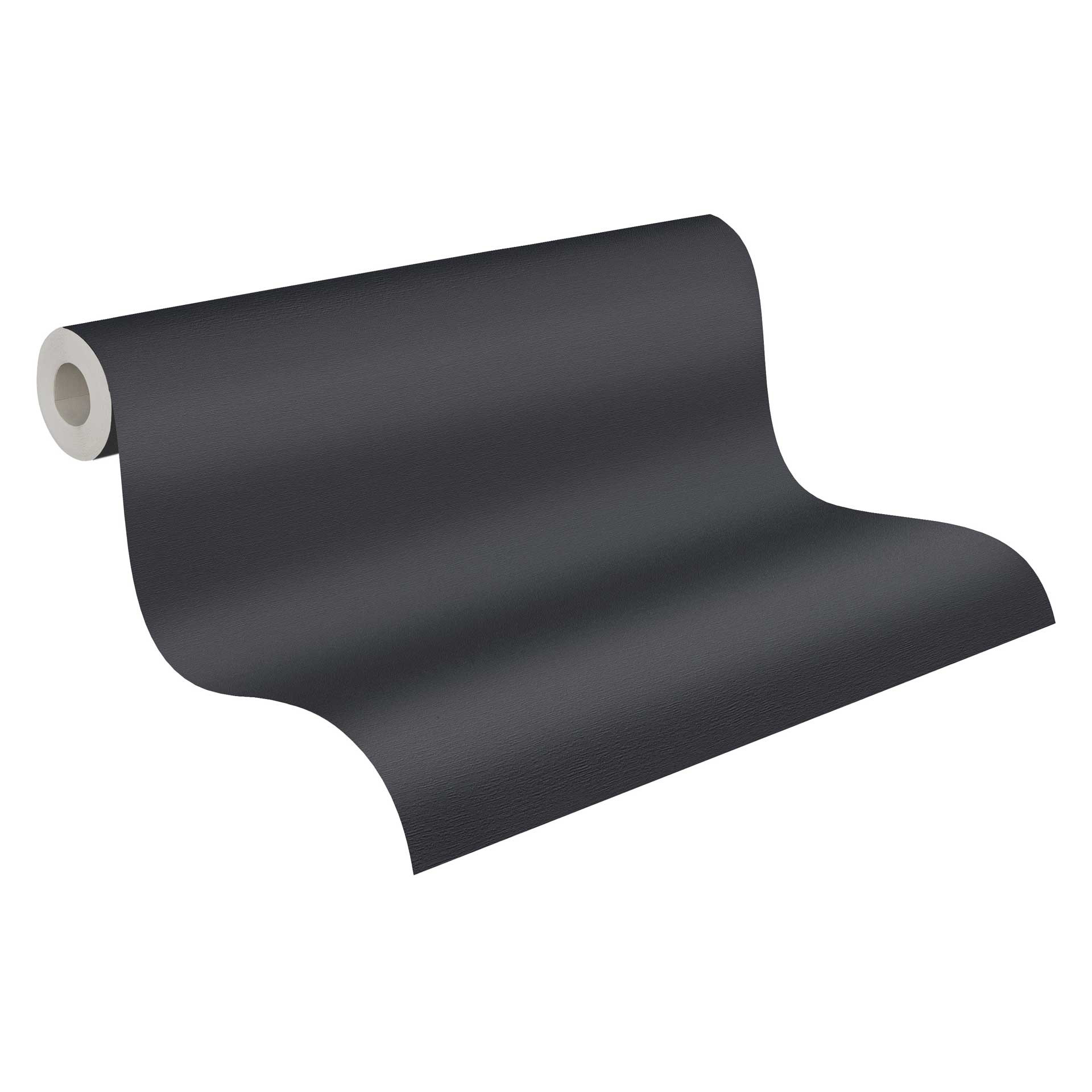 Vliesbehang met structuur in een donkergrijze linnenlook - modern, elegant & tijdloos Vliesbehang