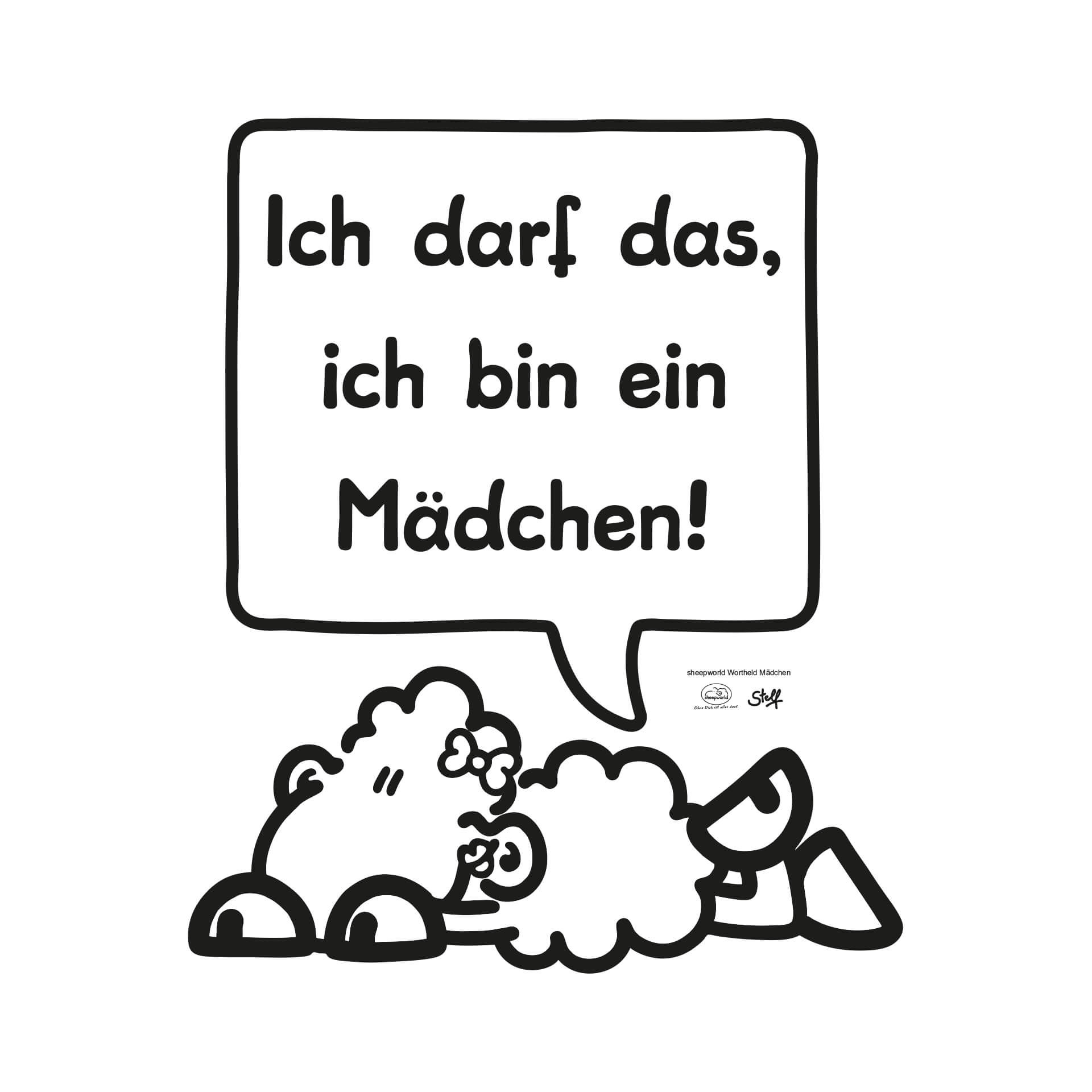 Wandtattoo sheepworld Worthelden Mädchen