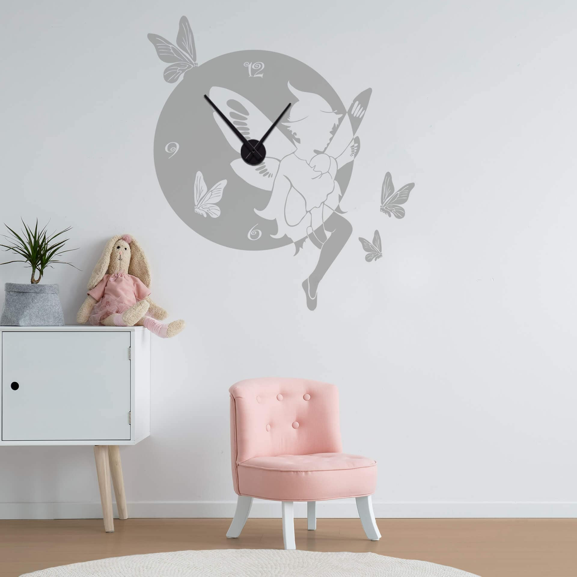 Sticker mural - Horloge Elfe
