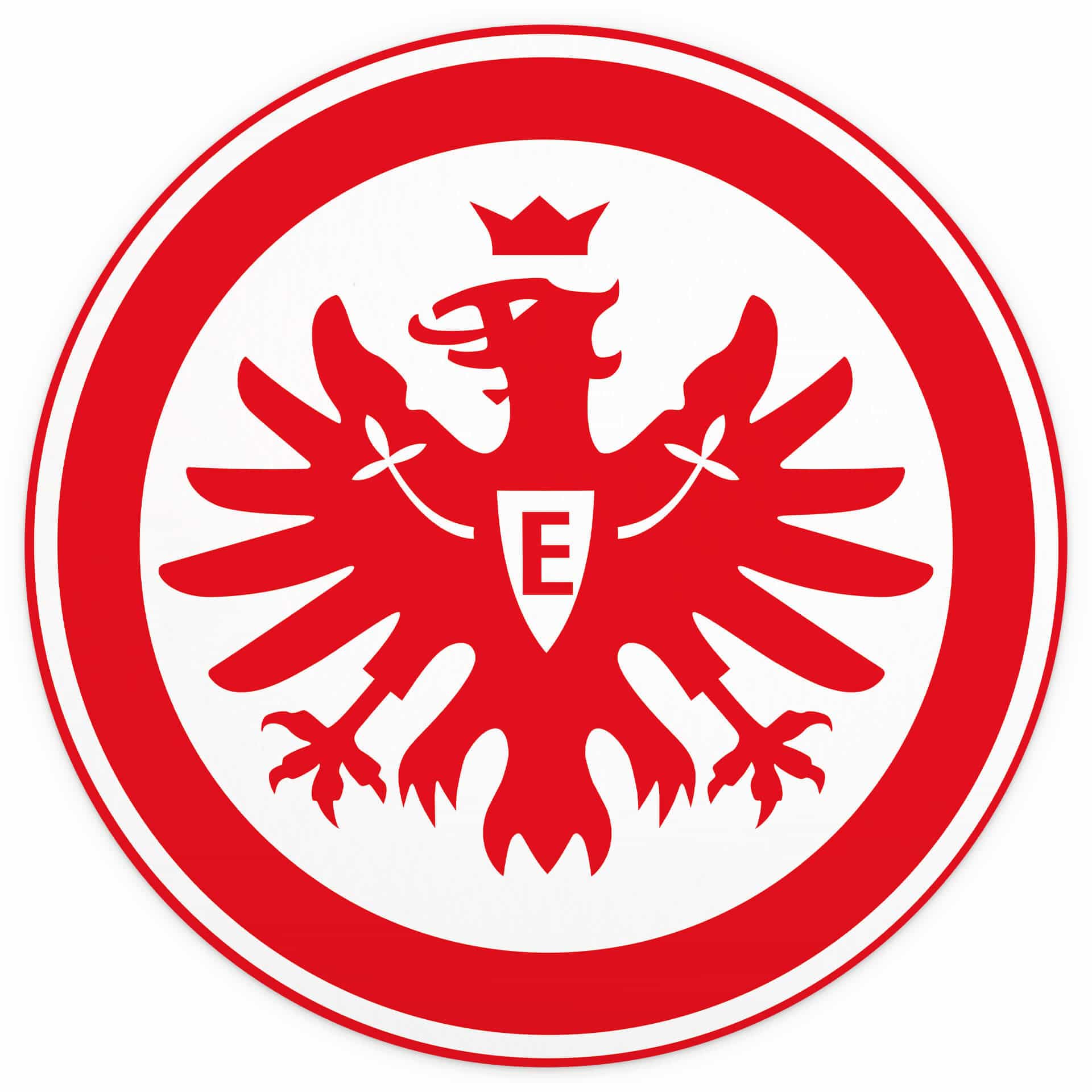 Fototapete Eintracht Frankfurt - Wappen - Rund - Selbstklebend/Vlies