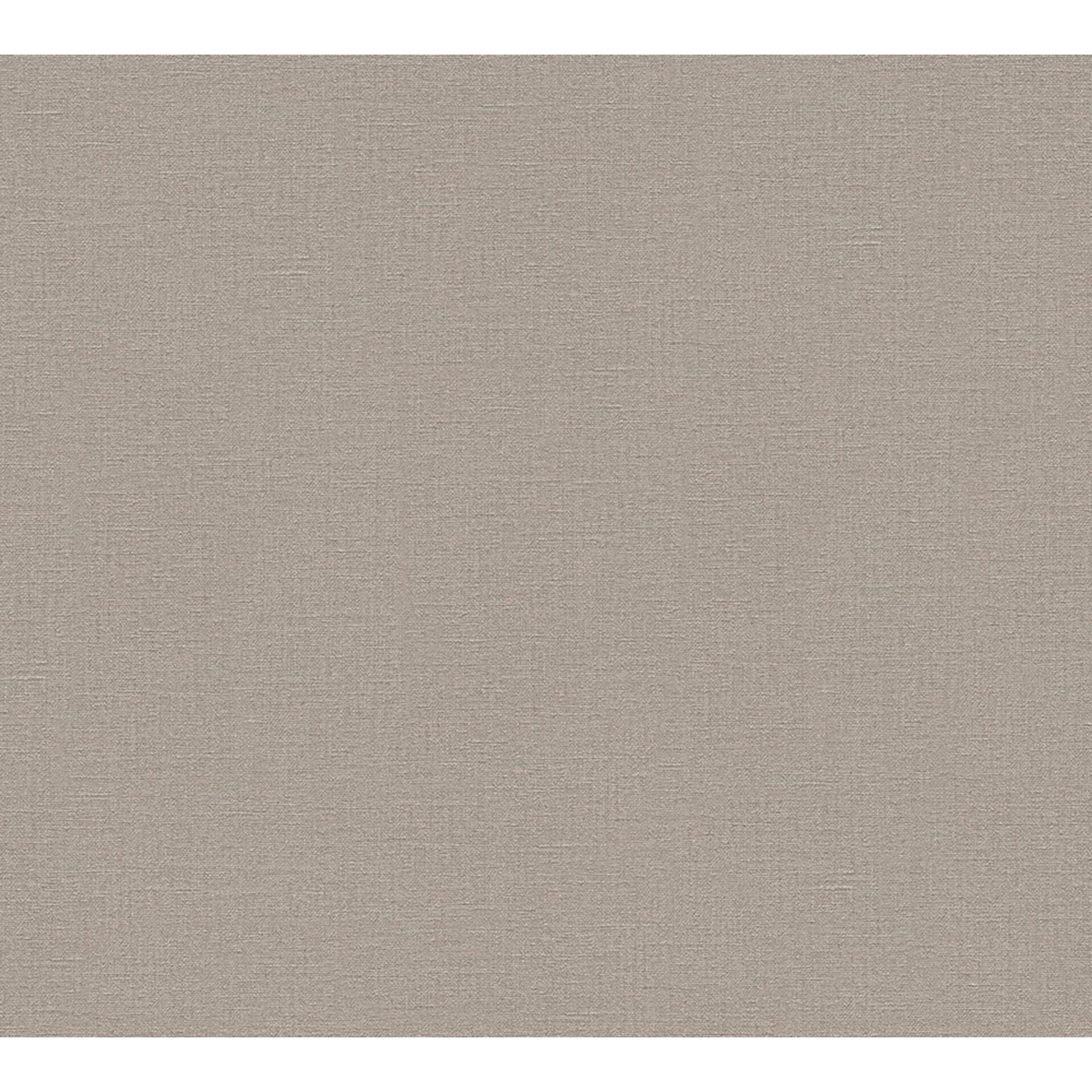 A.S. Création moderne enhedstapet i brun glat non-woven tapet i mat let struktureret