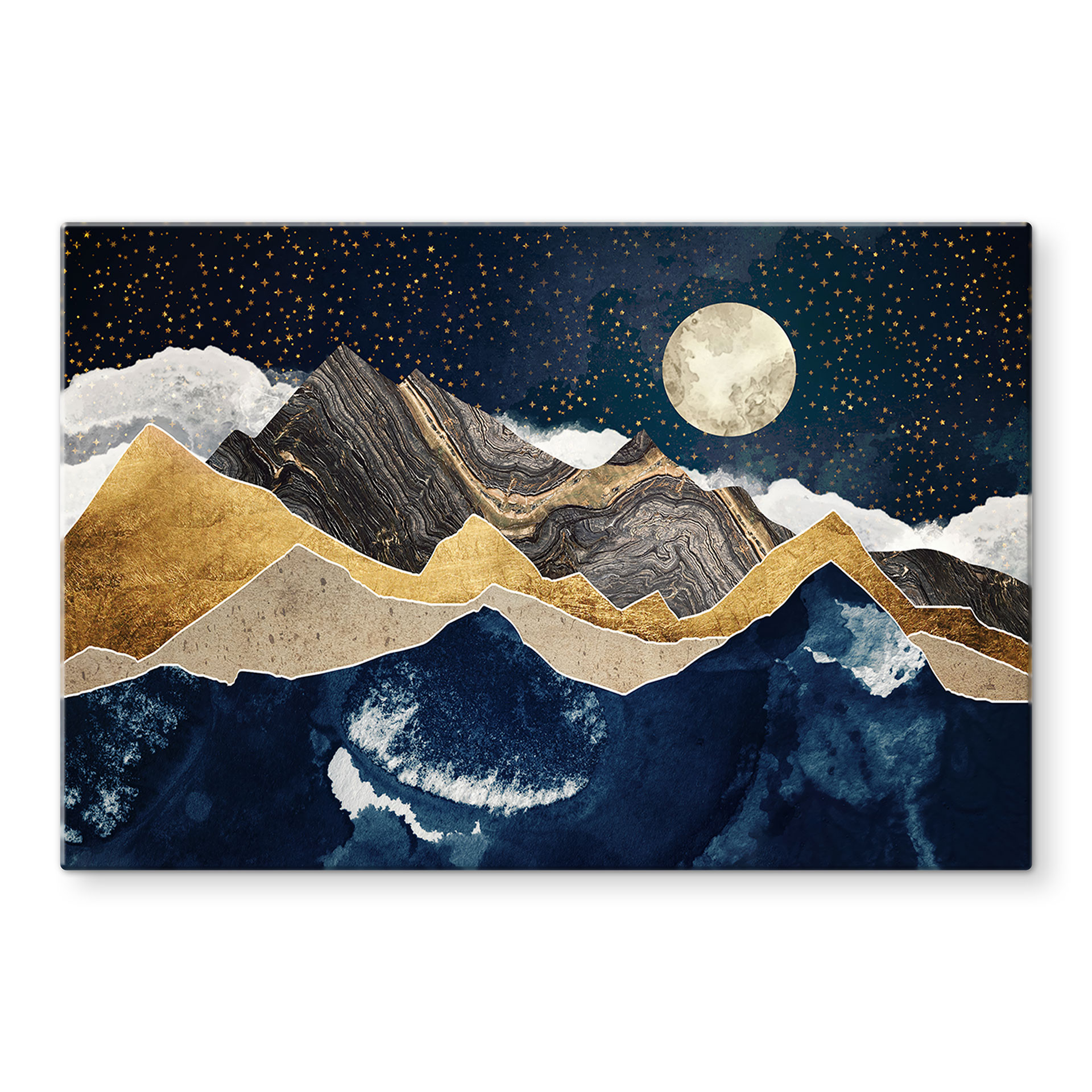 Glasbillede - Stjernehimmel om vinteren - SpaceFrog Designs