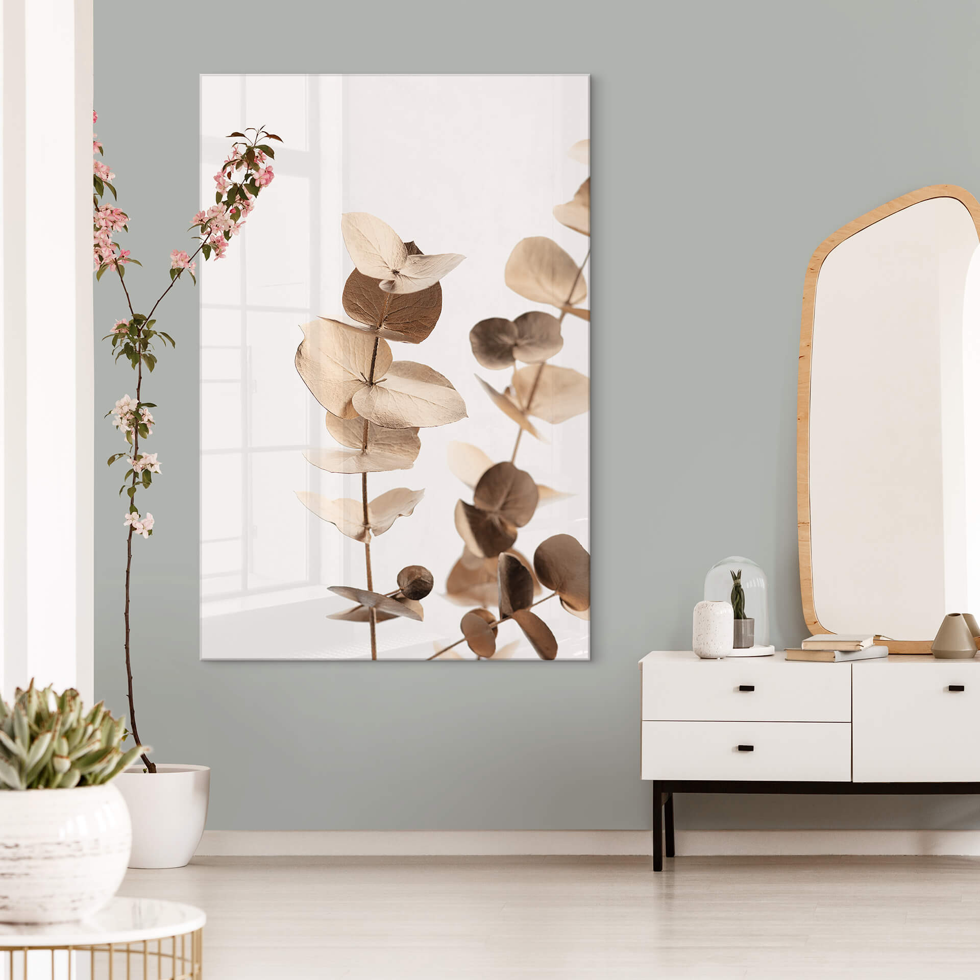 Acrylglasbild 1X Studio - Goldener Eukalyptus
