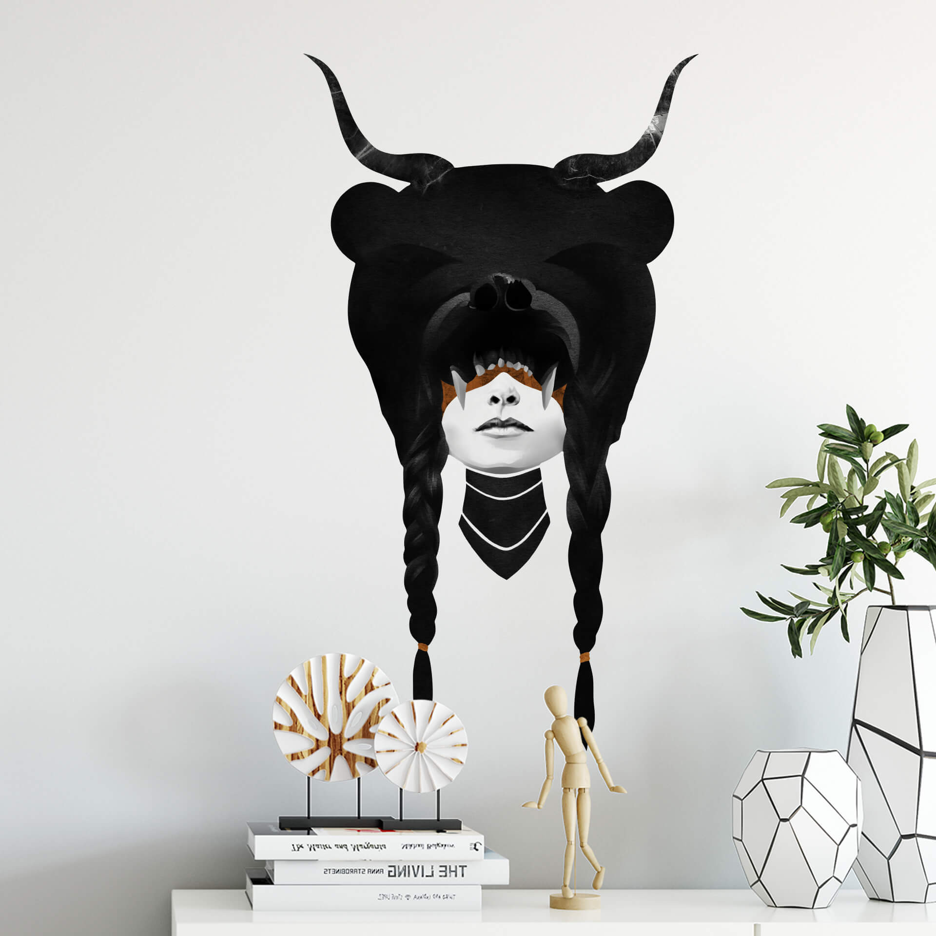 Wandtattoo Ireland - Bear Warrior - Bärenkriegerin