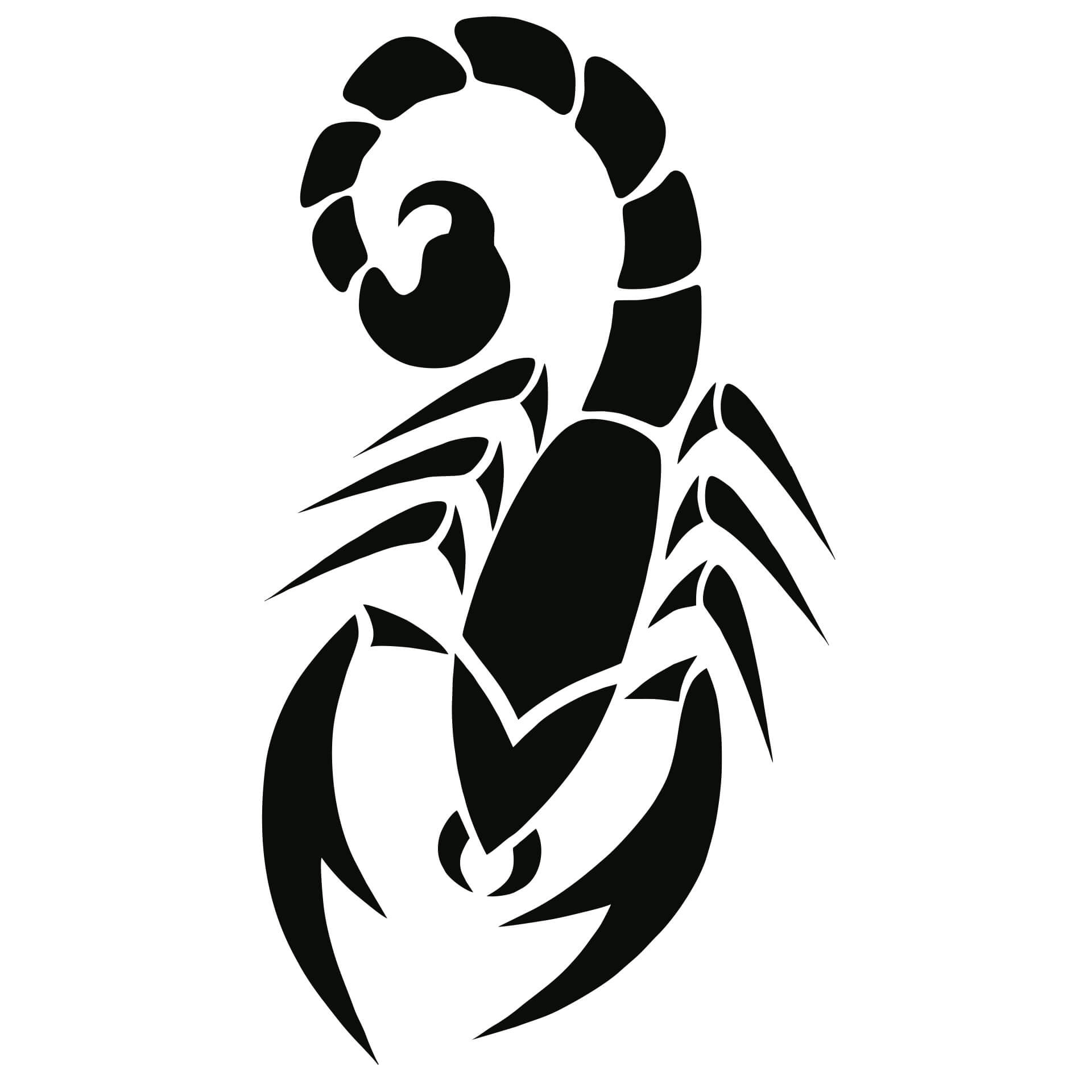 Wallsticker Skorpion