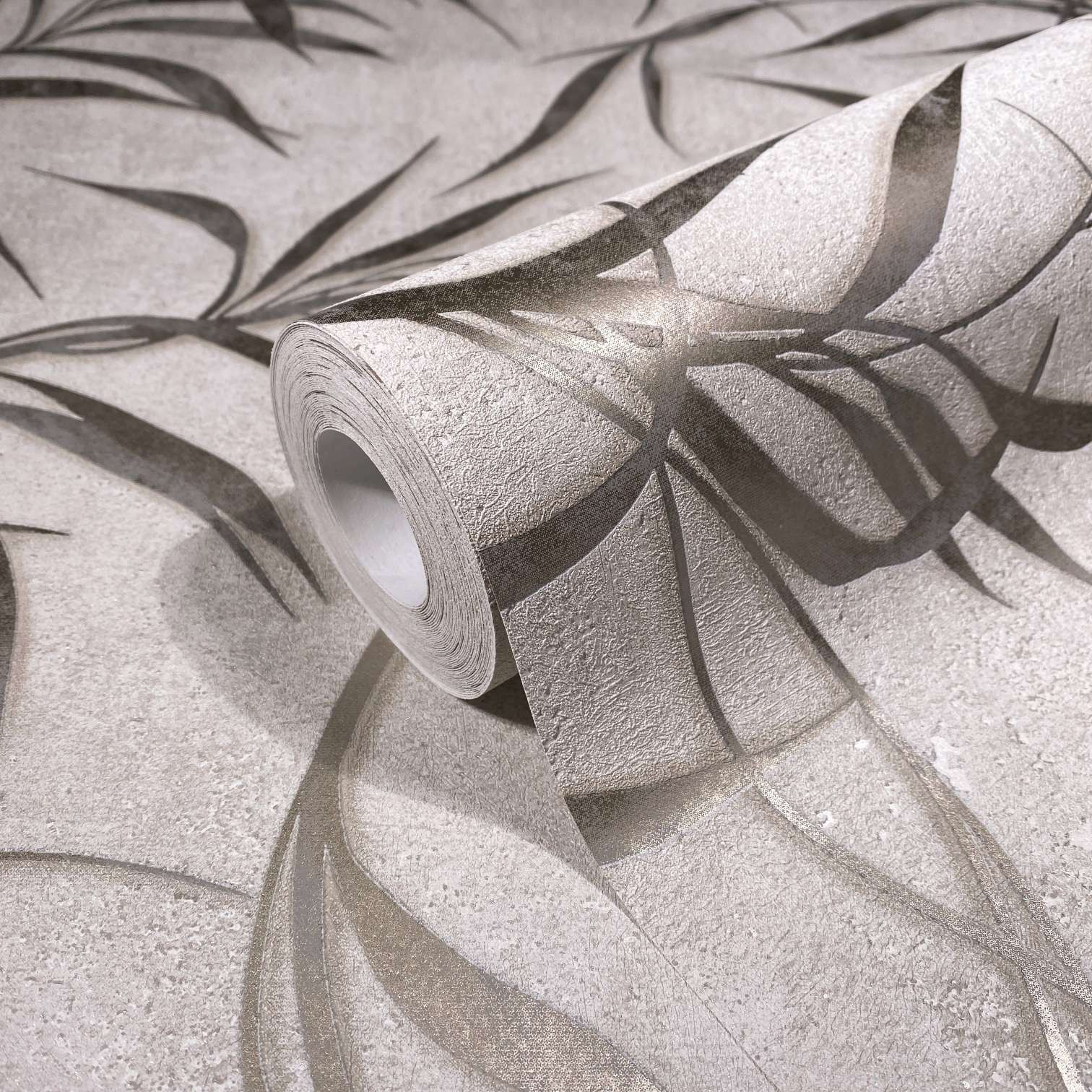vliesbehang beige gebloemd voor woonkamer slaapkamer behang marburg