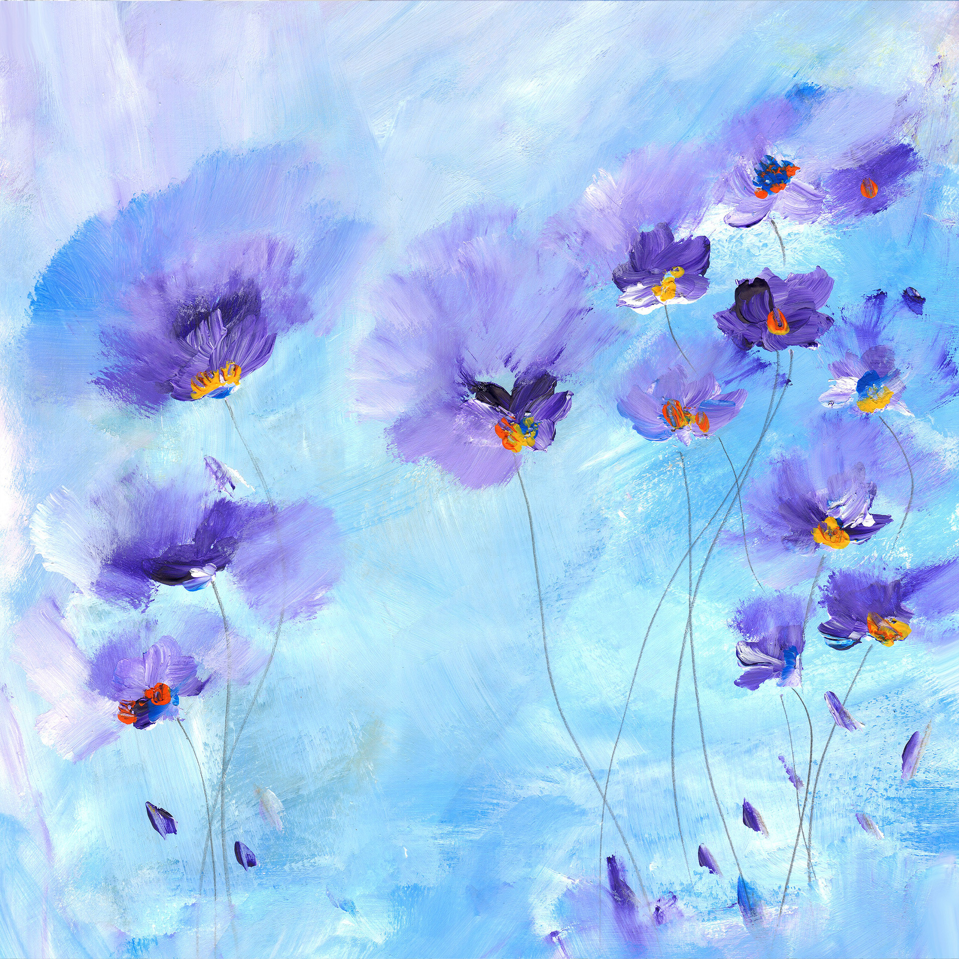 Fotobehang Niksic – Rhapsody Blue