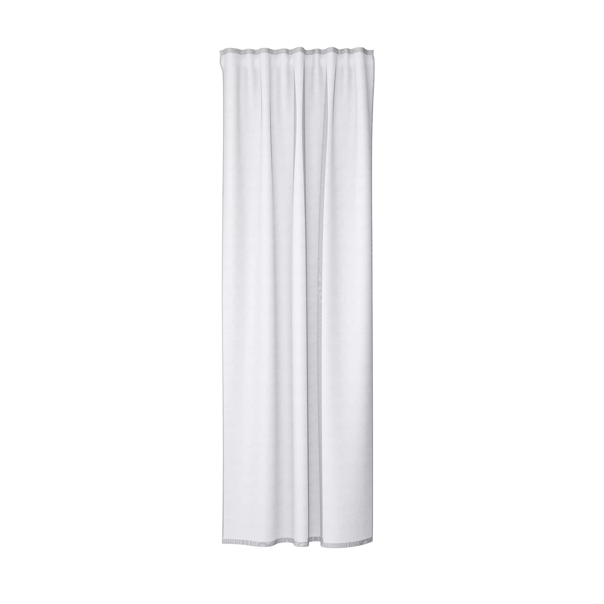 Homing Vorhang mit verdeckten Schlaufen Lisa optisch weiß -  2,45 x 1,4 m