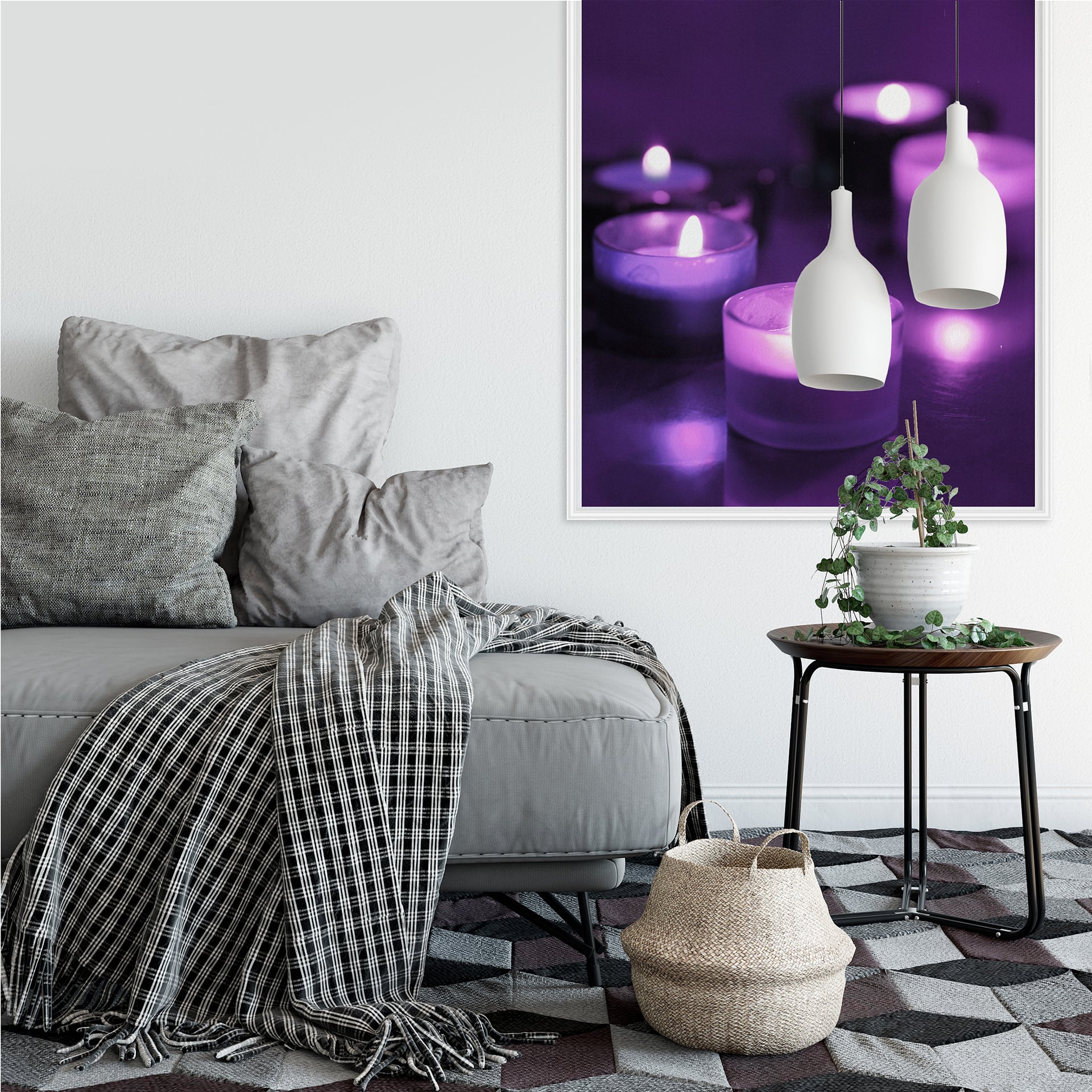 Poster autocollant - W - Candle Berry