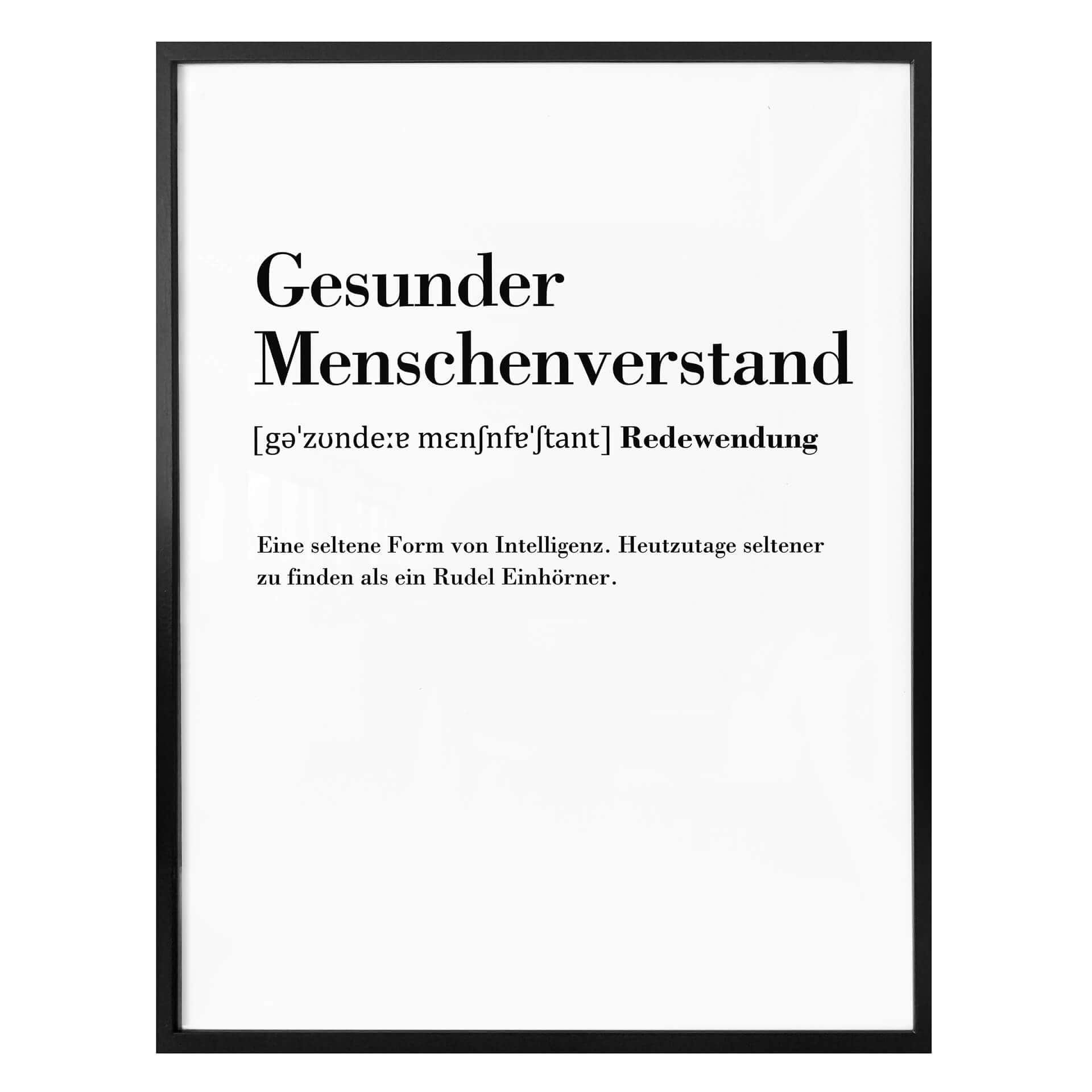 Poster Grammatik - Gesunder Menschenverstand