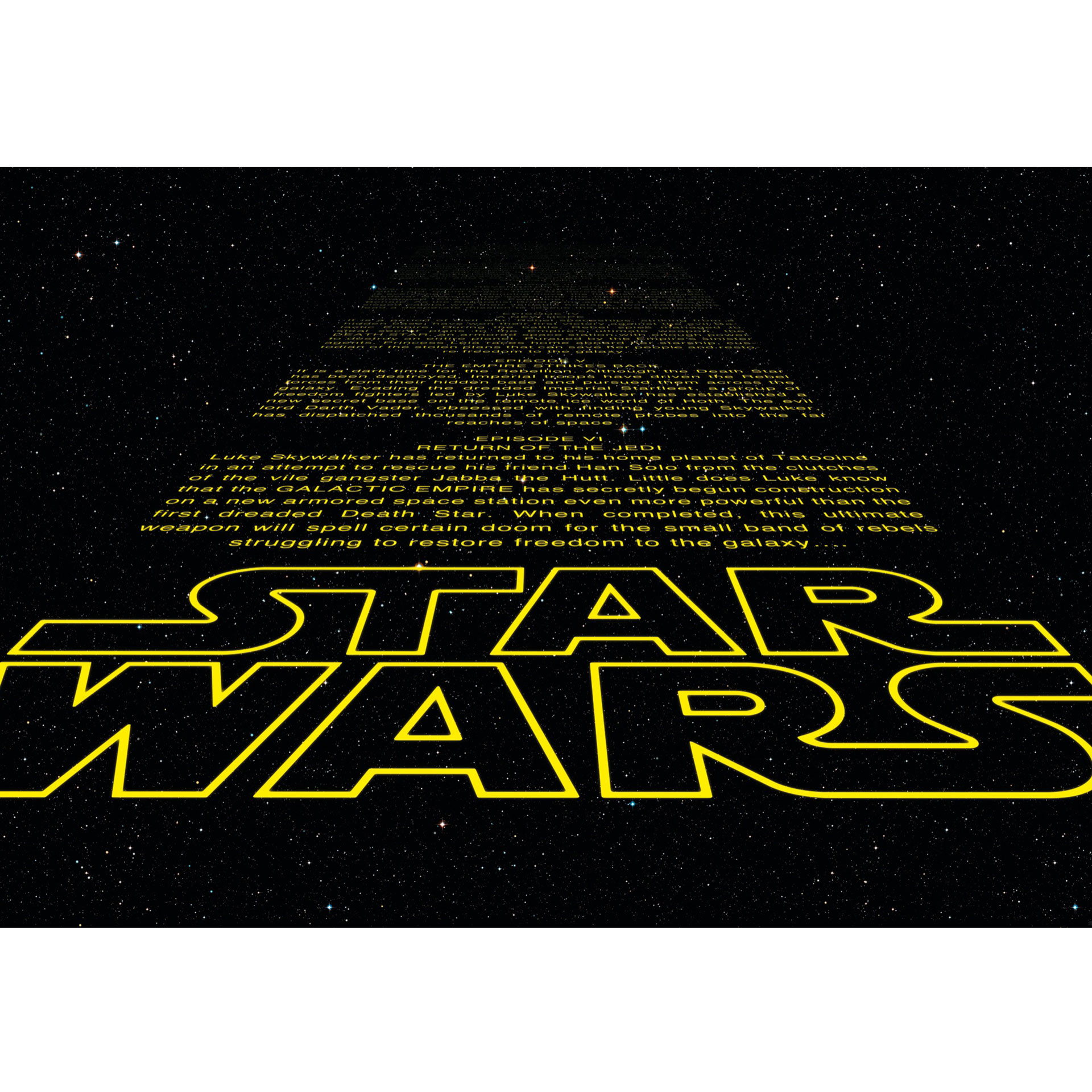 Fotobehang Papierbehang Star Wars Intro
