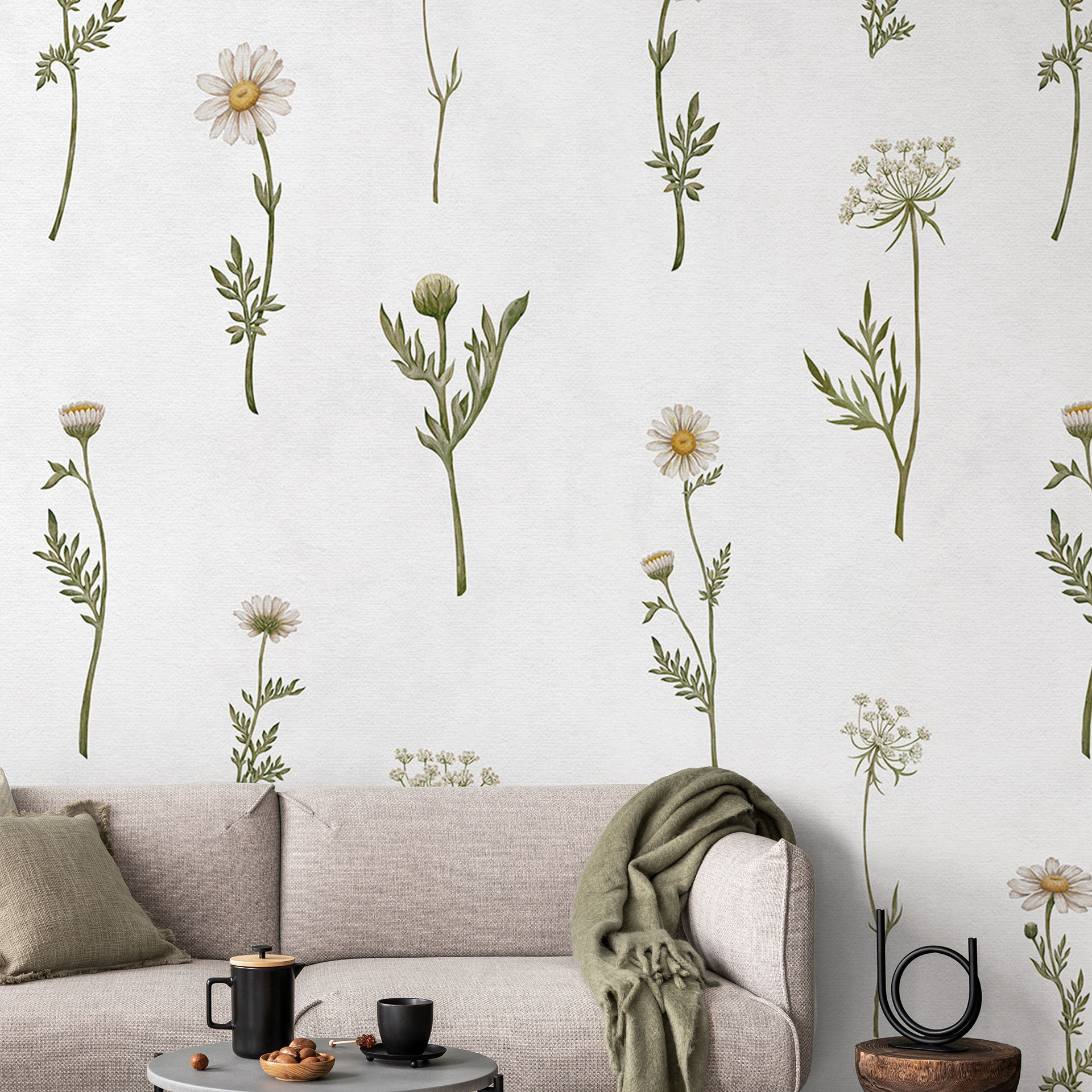 Romantisch weidebehang met veldbloemen - Kikki Belle