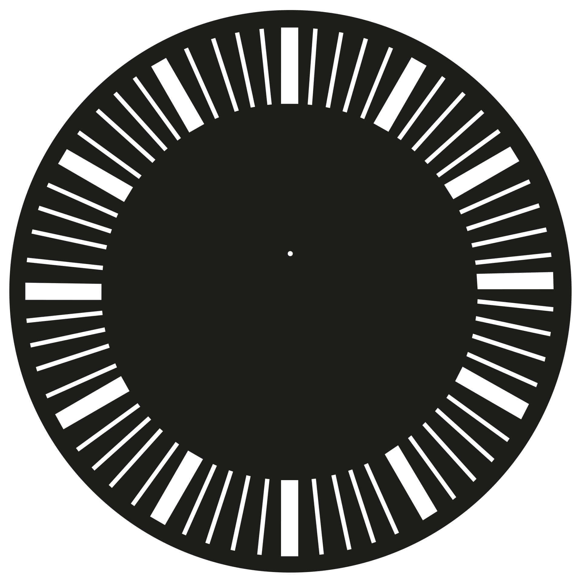 Sticker mural - Horloge Stripes Rétro 2