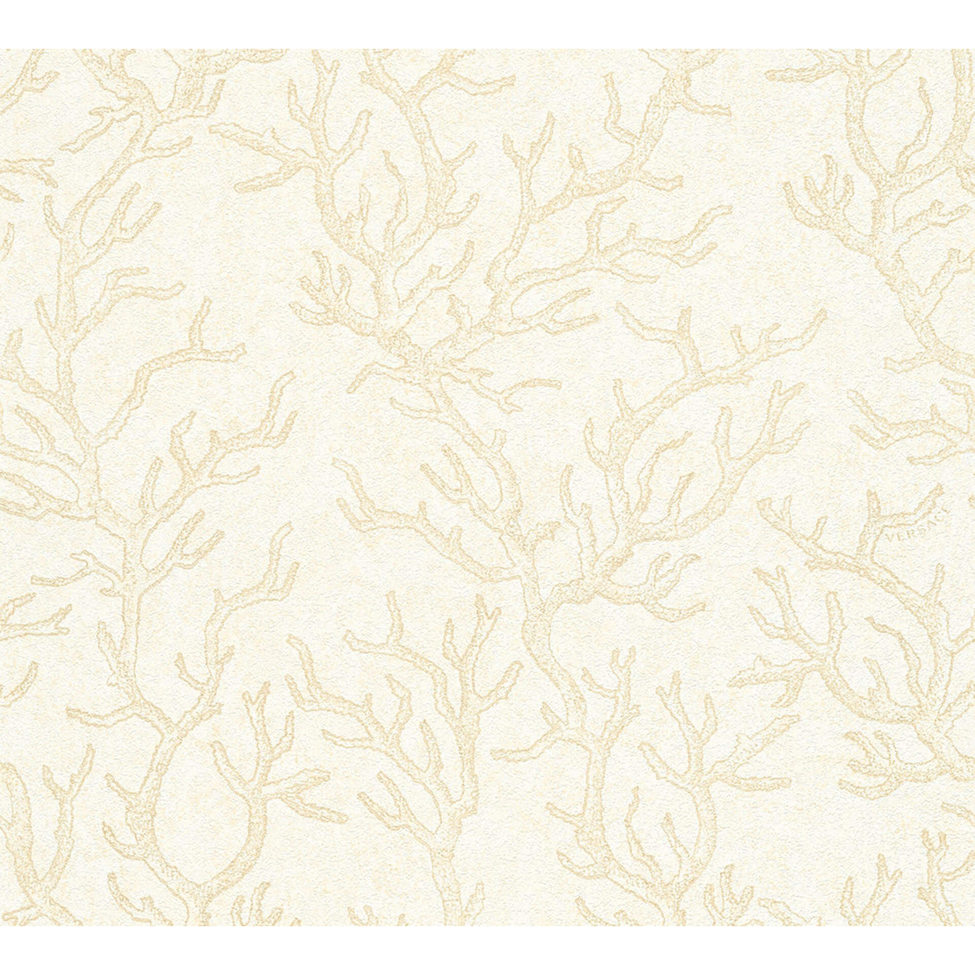 Versace Fleecetapet Les Etoiles de la Mer tapet maritim beige, guld, creme