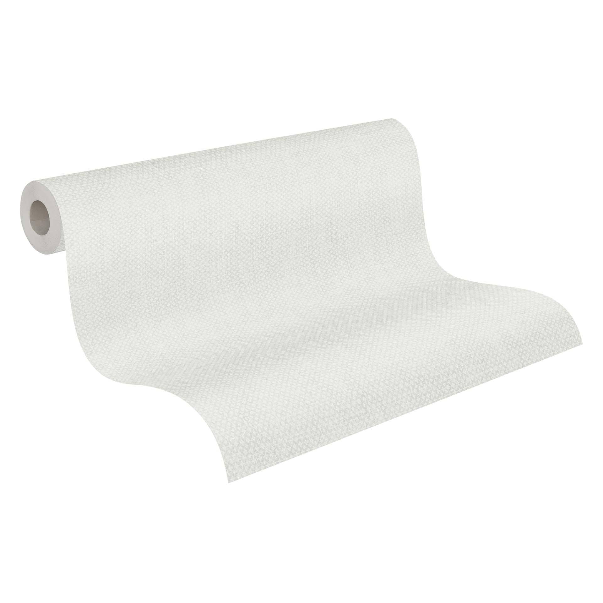 behang klein patroon grijs wit - vliesbehang landelijke stijl A.S. Création - mat licht structuur