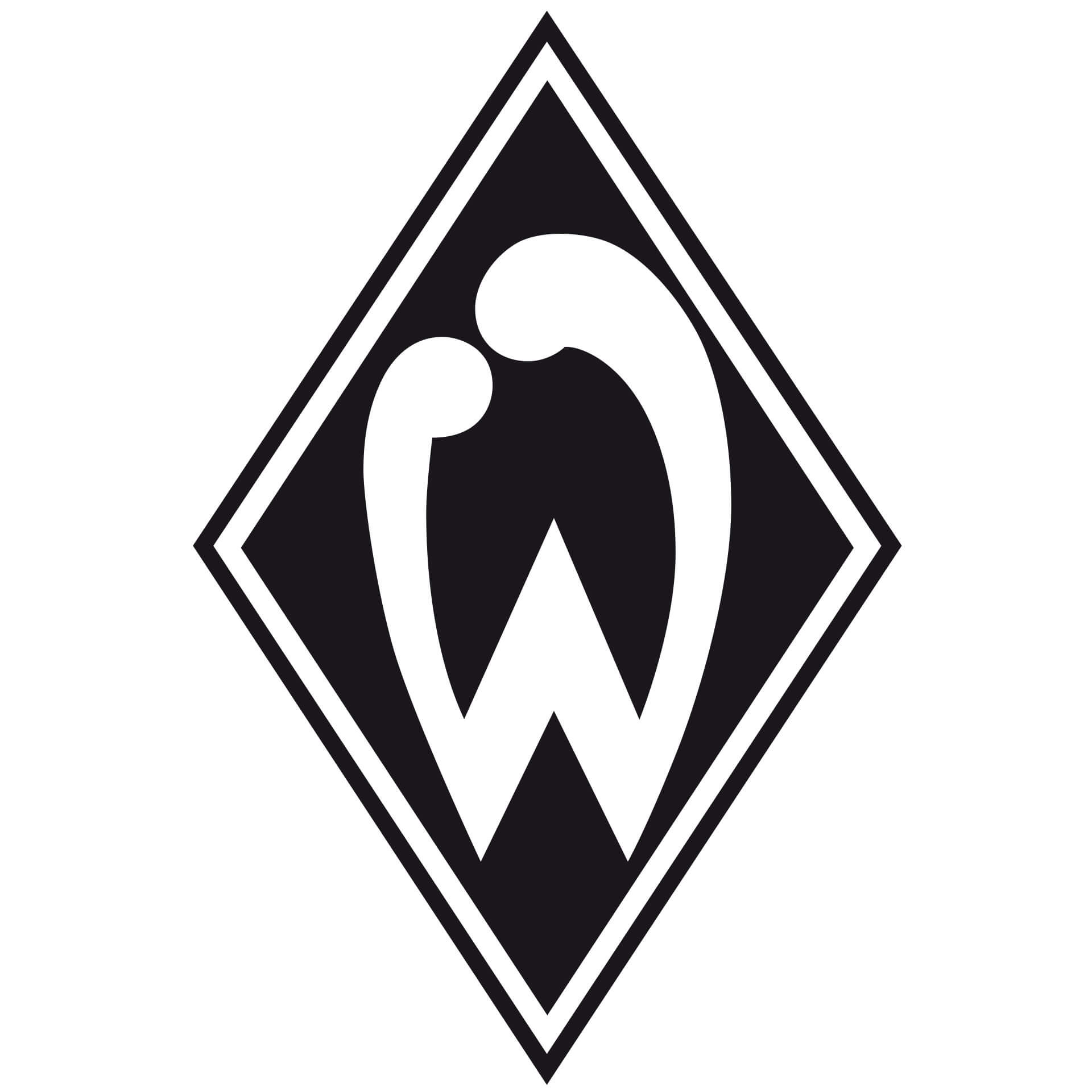 Wandtattoo Werder Bremen Logo einfarbig