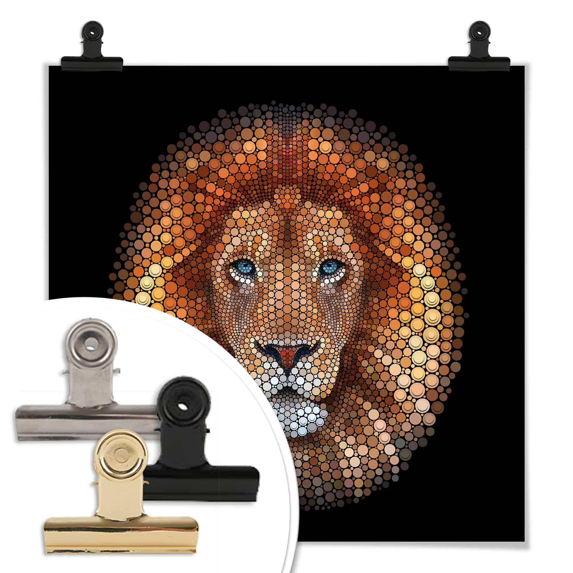 Plakat Ben Heine - Circlism: Lion