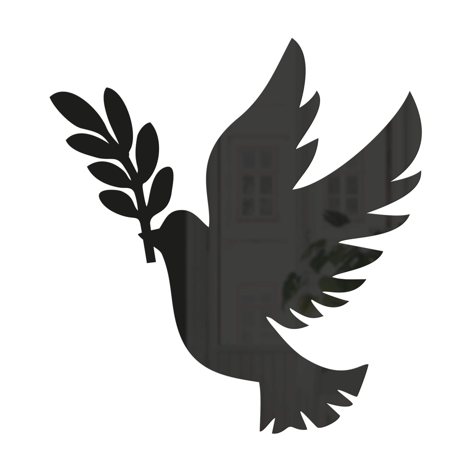 Akrylowa dekoracja ptak - gołąb pokoju