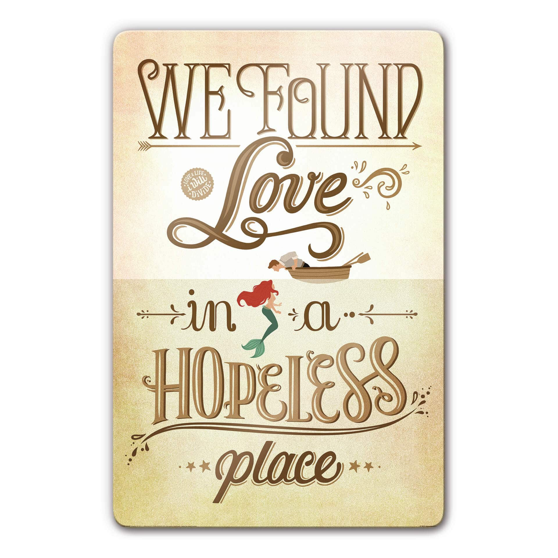 Tableau en verre Tohmé  - We found Love