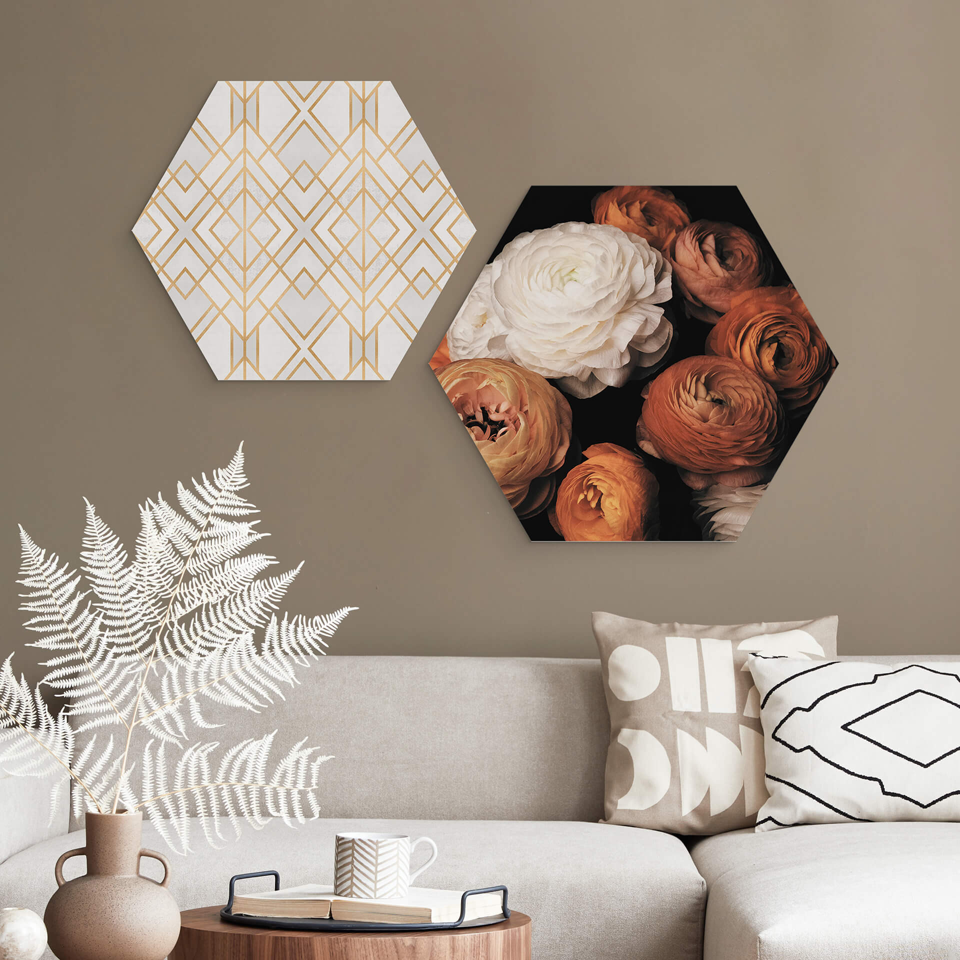 Hexagone - alu-Dibond FiguraNYC Photographie - Renoncule