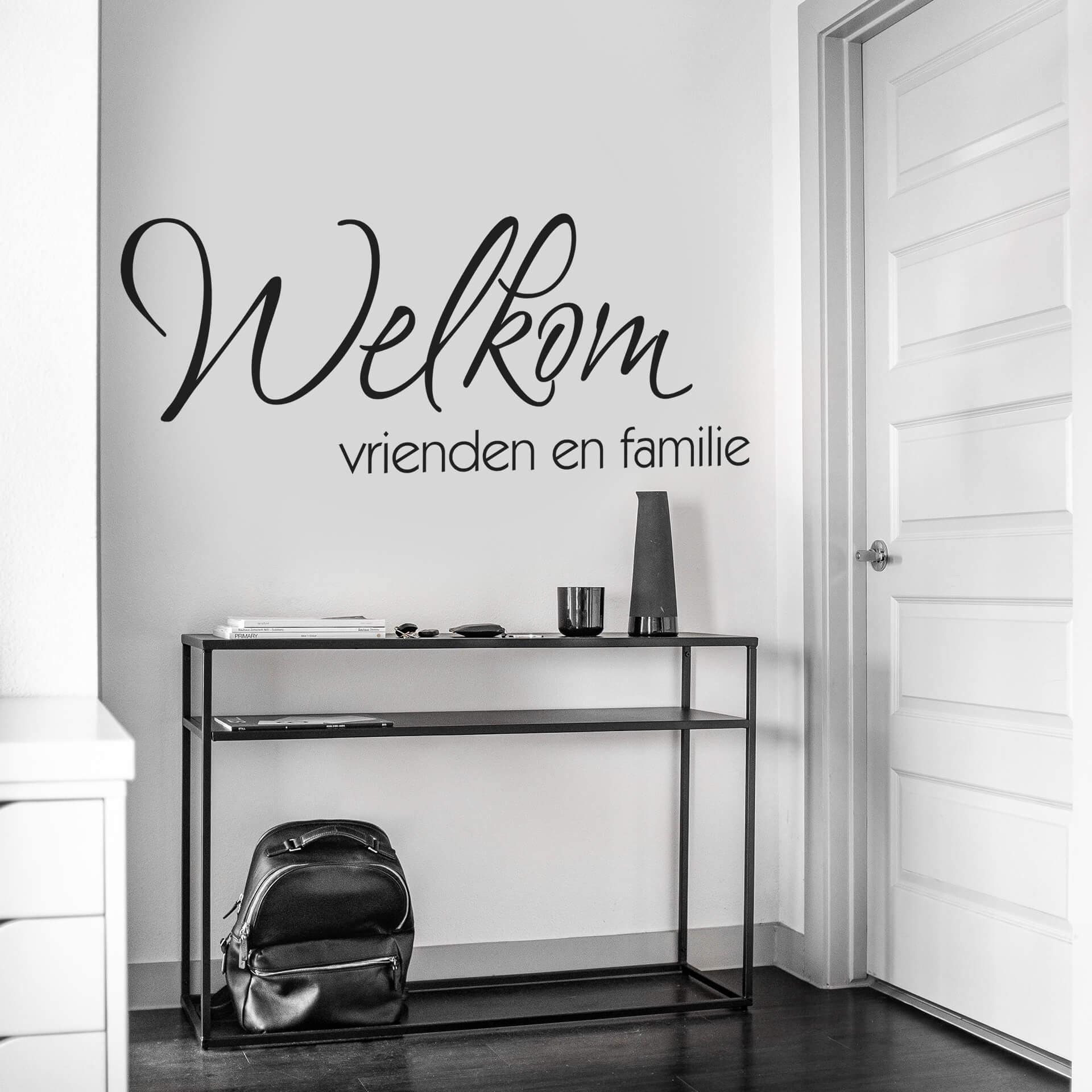 Muursticker Welkom vrienden en familie