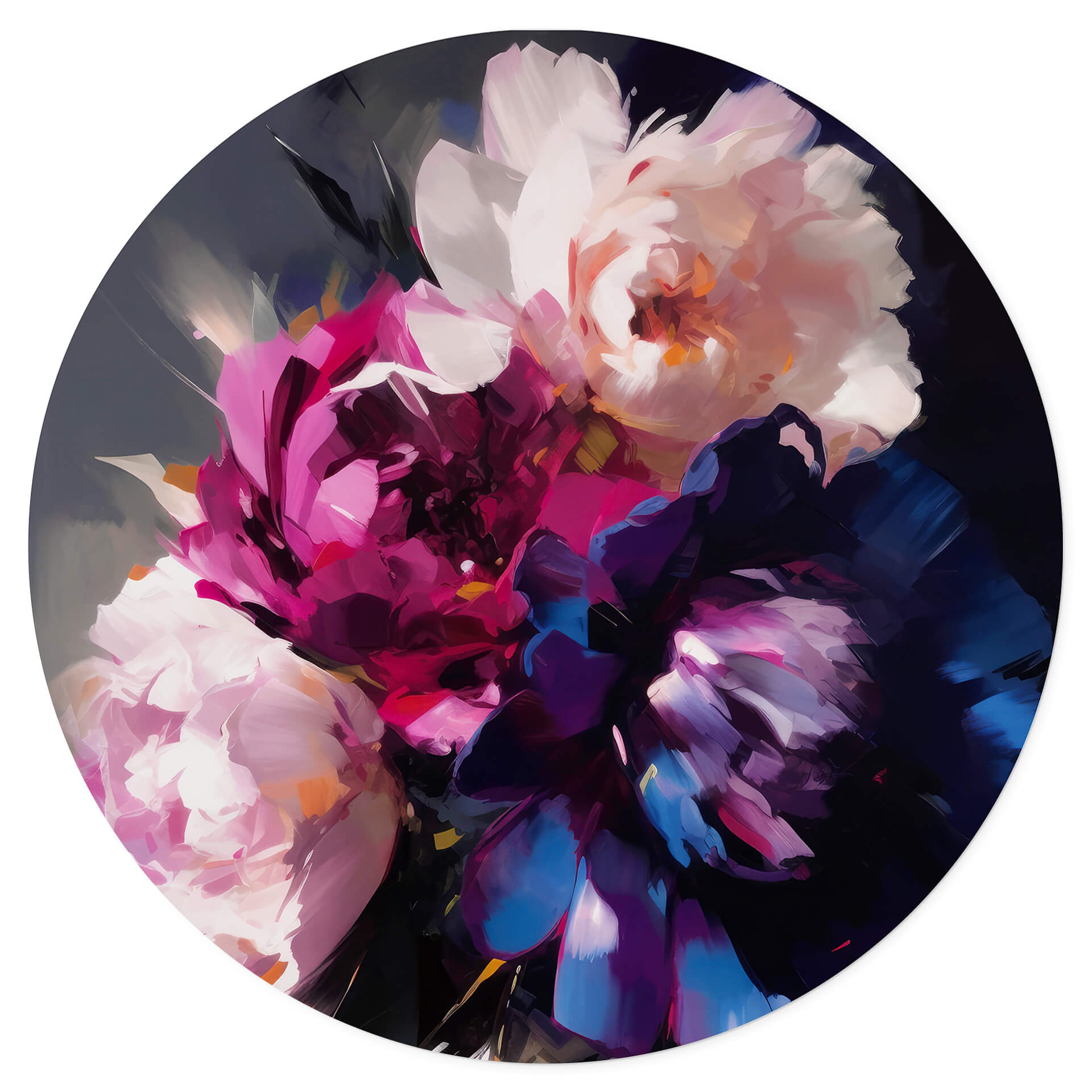 Naklejka na ścianę Treechild - Vintage flower arrangement - Round