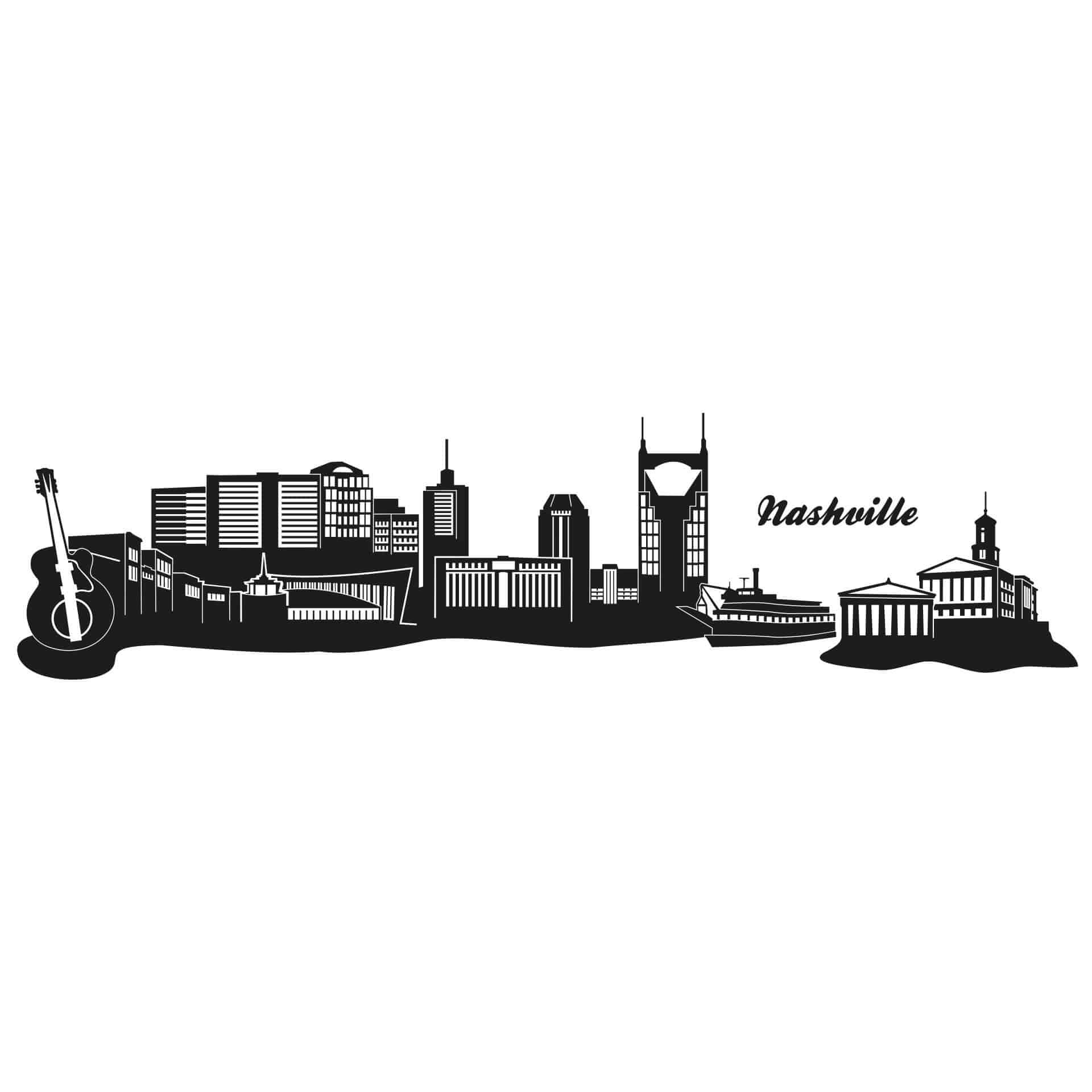 Wallsticker Nashville Skyline