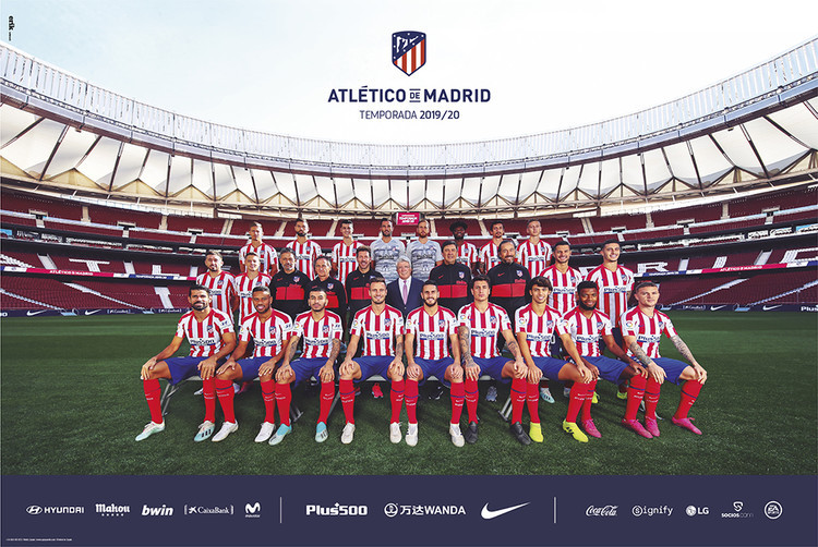 Poster Atletico Madrid 2019/2020 - Team, Plakat (61 x 91,5 cm)