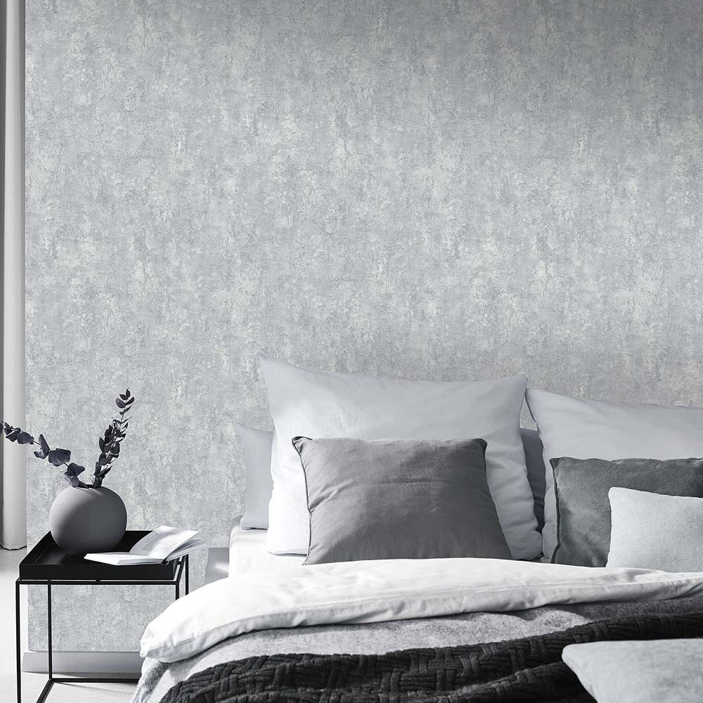 Metaal optiek behang, metaal behang Fashion for Walls 4 by Guido Maria Kretschmer grijs
