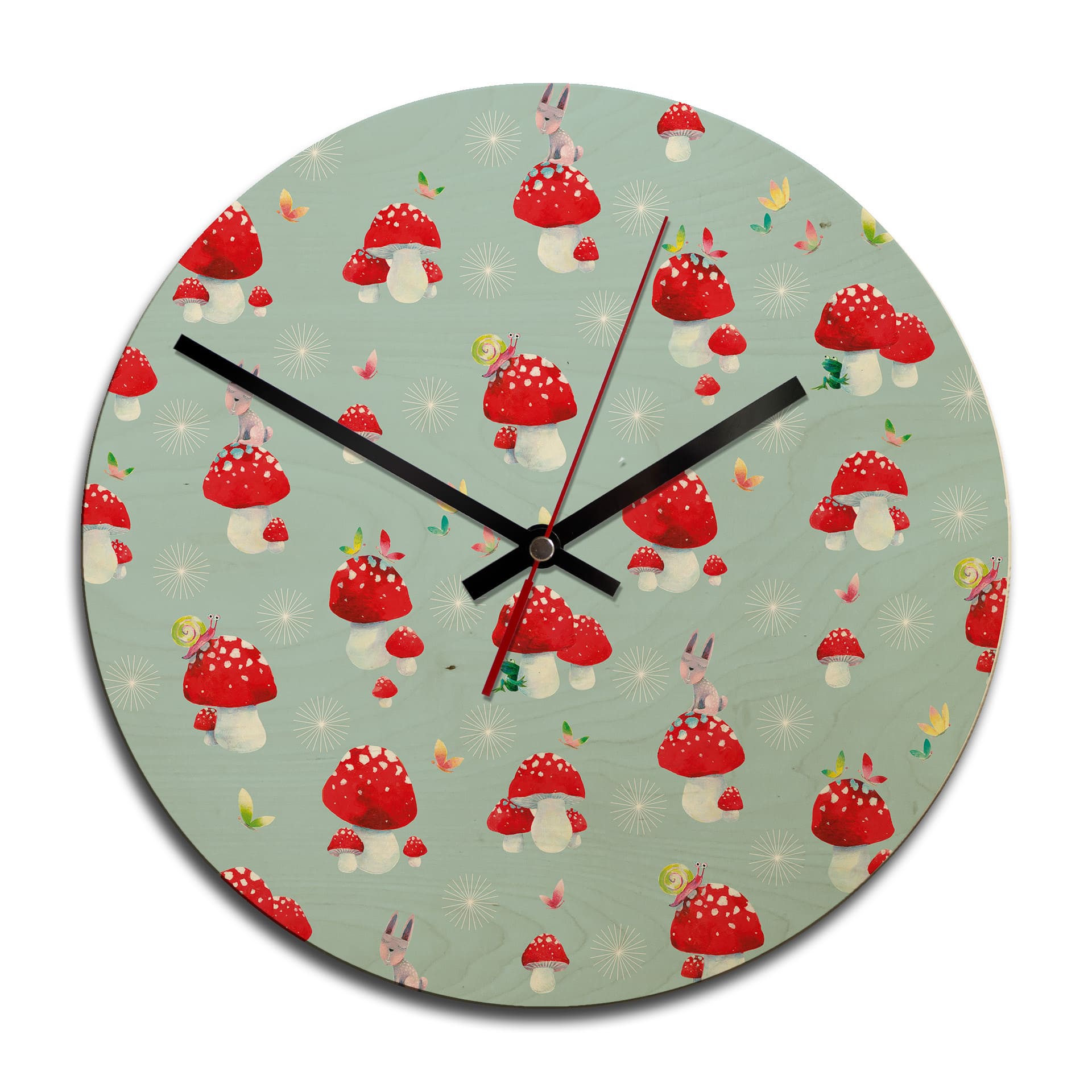 Horloge murale en bois - Blanz - Porte-bonheur
