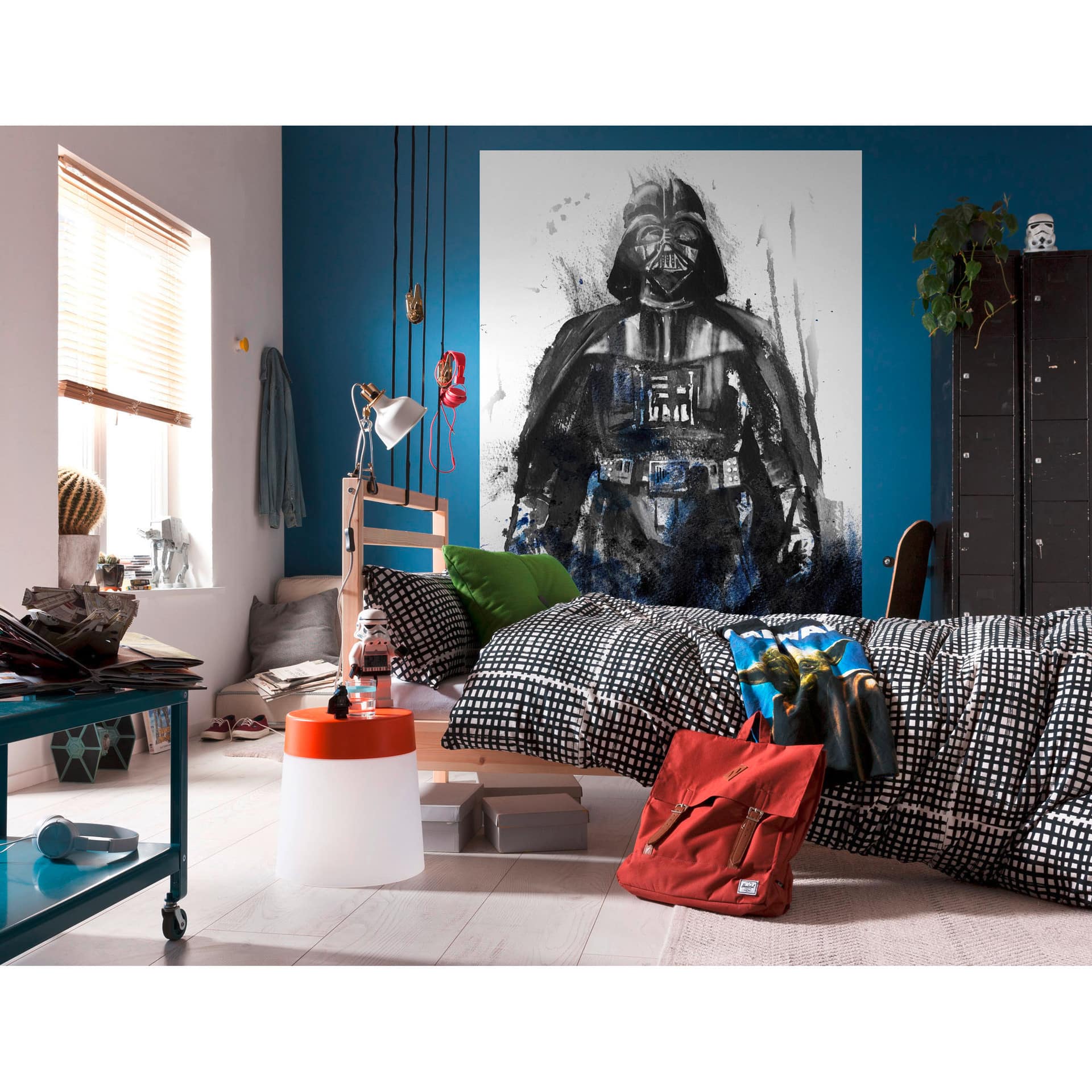 Vlies Fototapete - Star Wars Watercolor Vader - 200 x 280 cm
