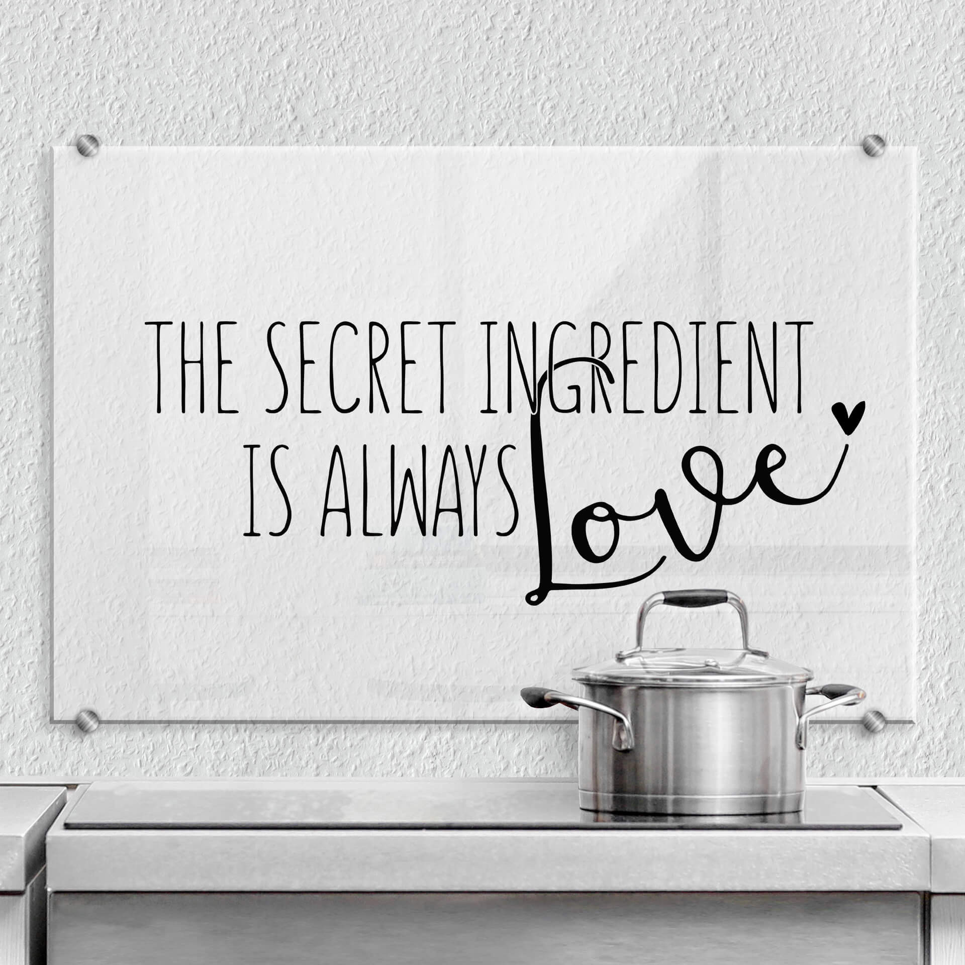 Stænkplade - The secret ingredient is always love