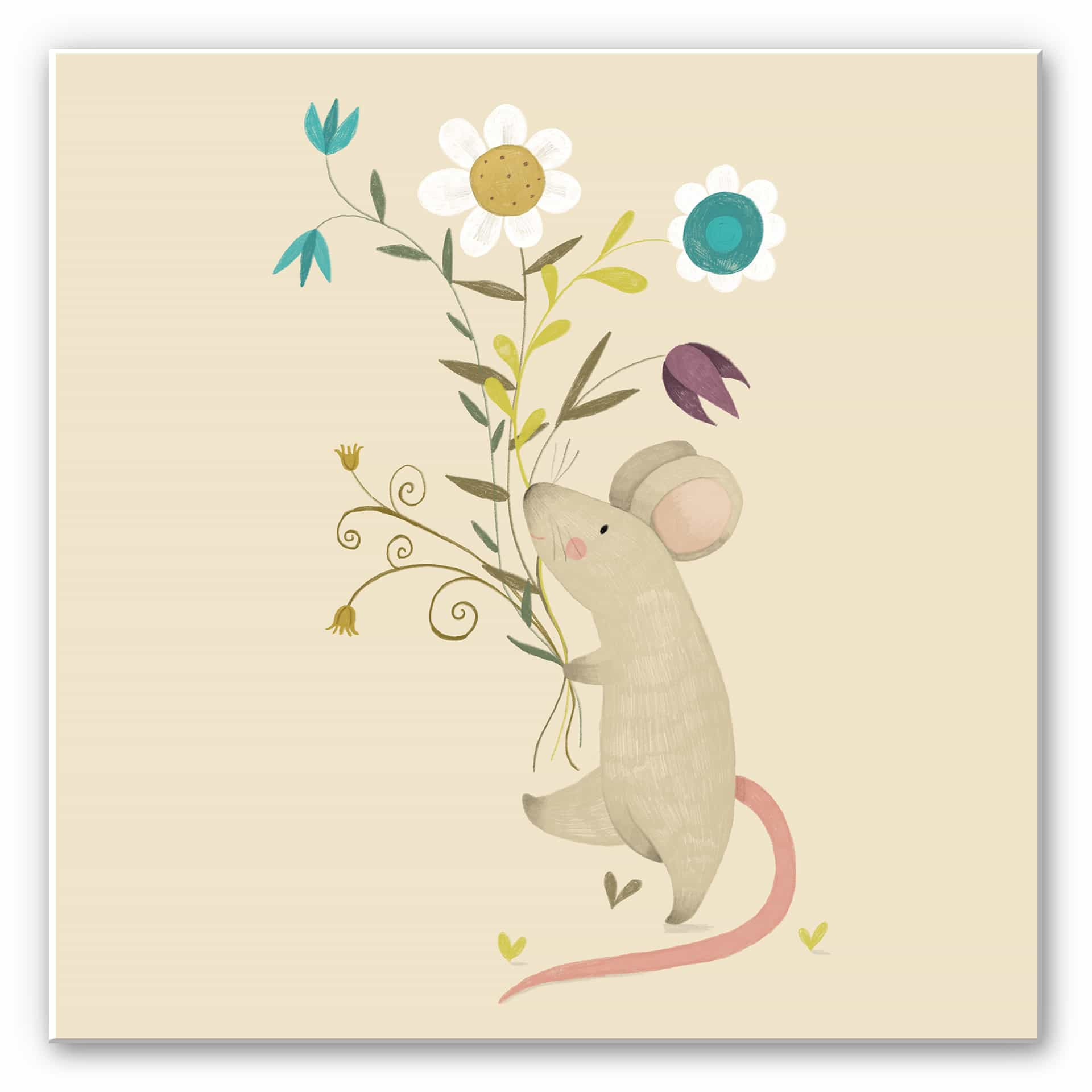 Wandbild Loske - Kleine Maus