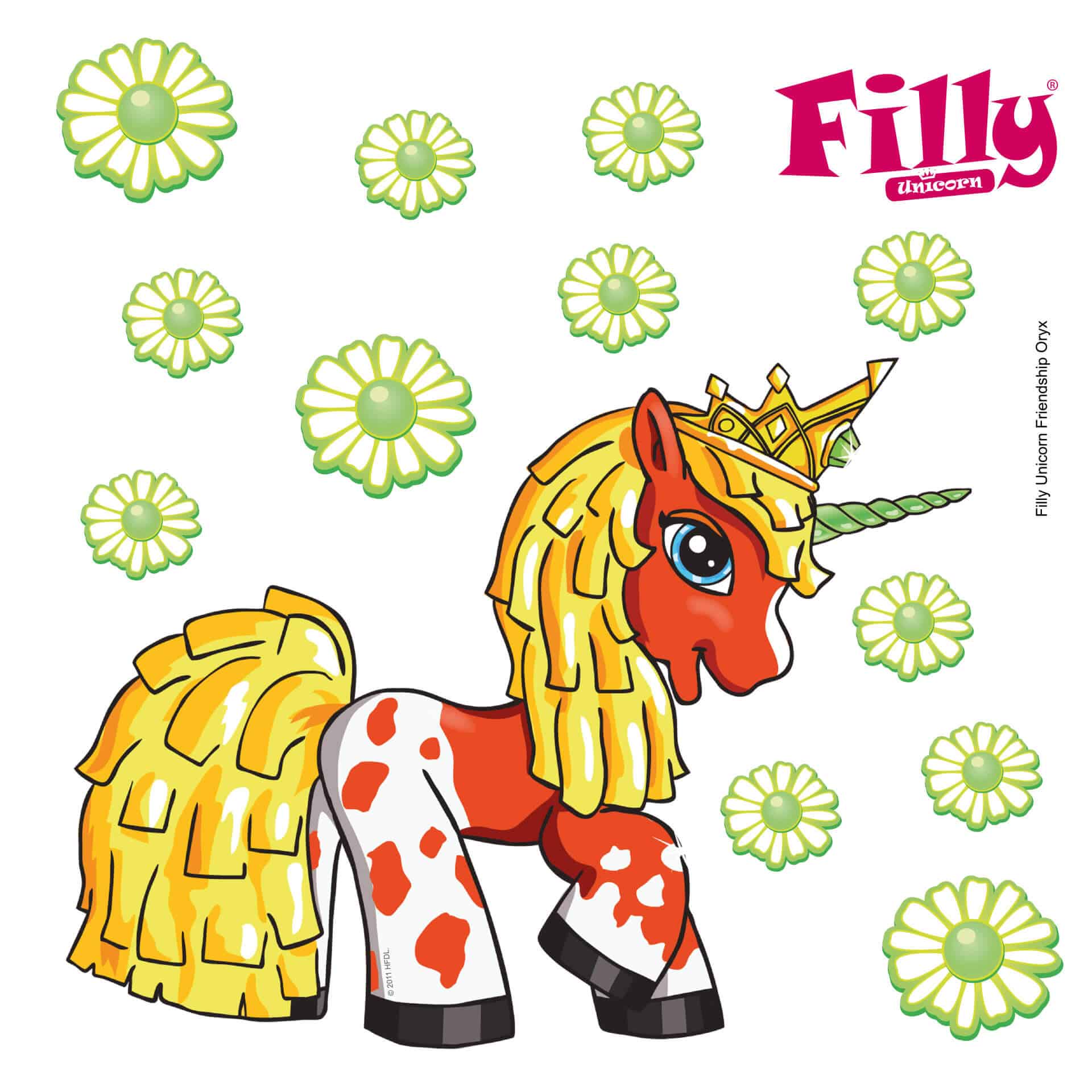 Wallsticker Filly Unicorn Friendship Oryx