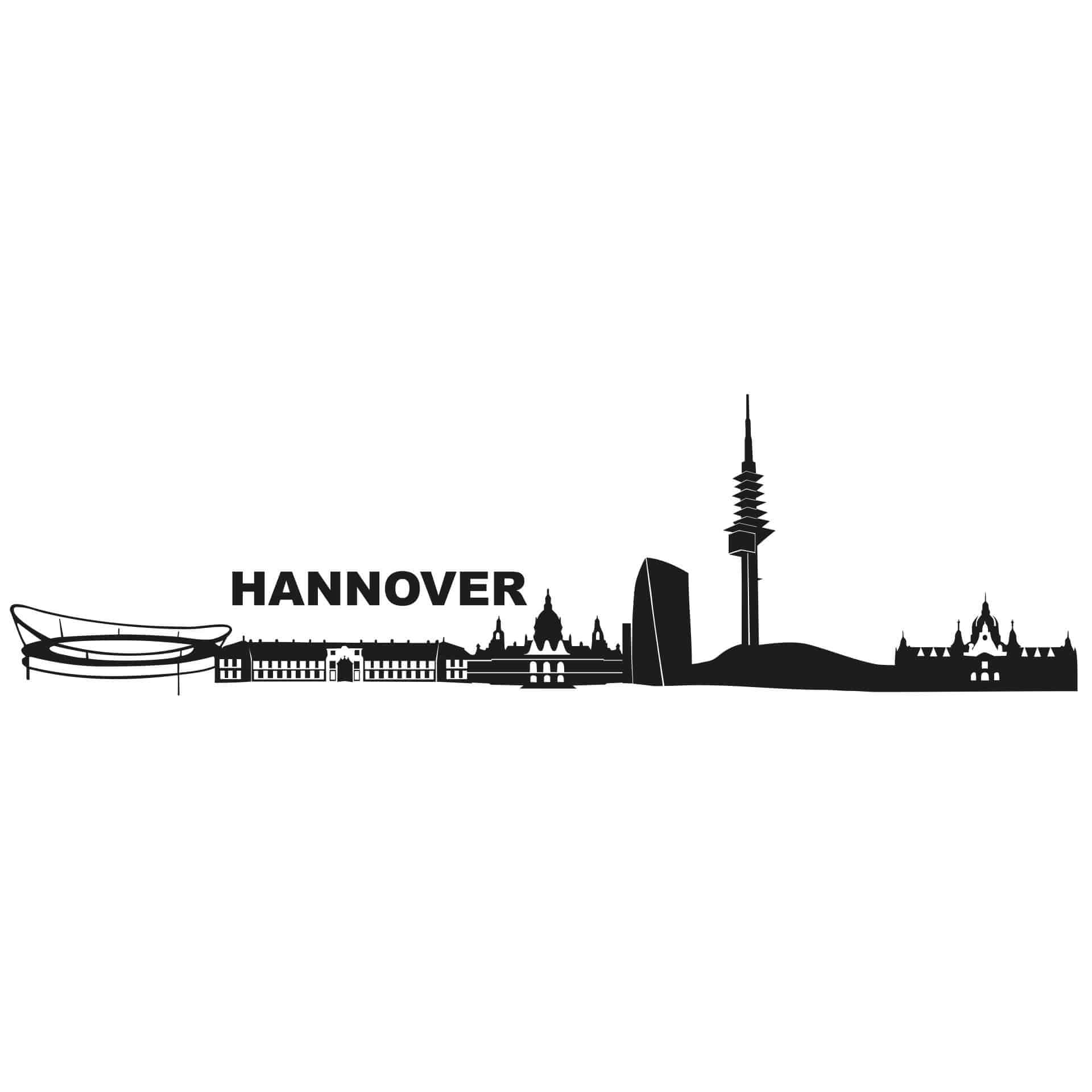 Sticker mural Skyline de Hannovre