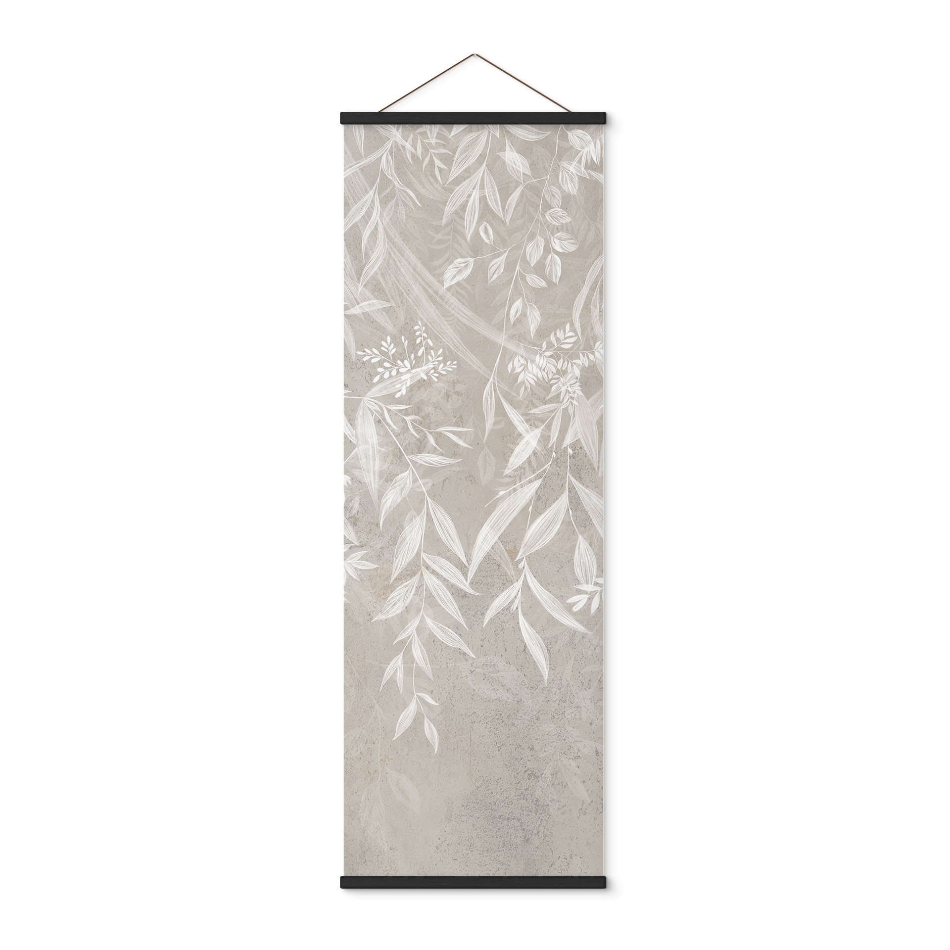 Stoffbild Elegante Weidenzweige in Beige - Ms Tiff - Panorama