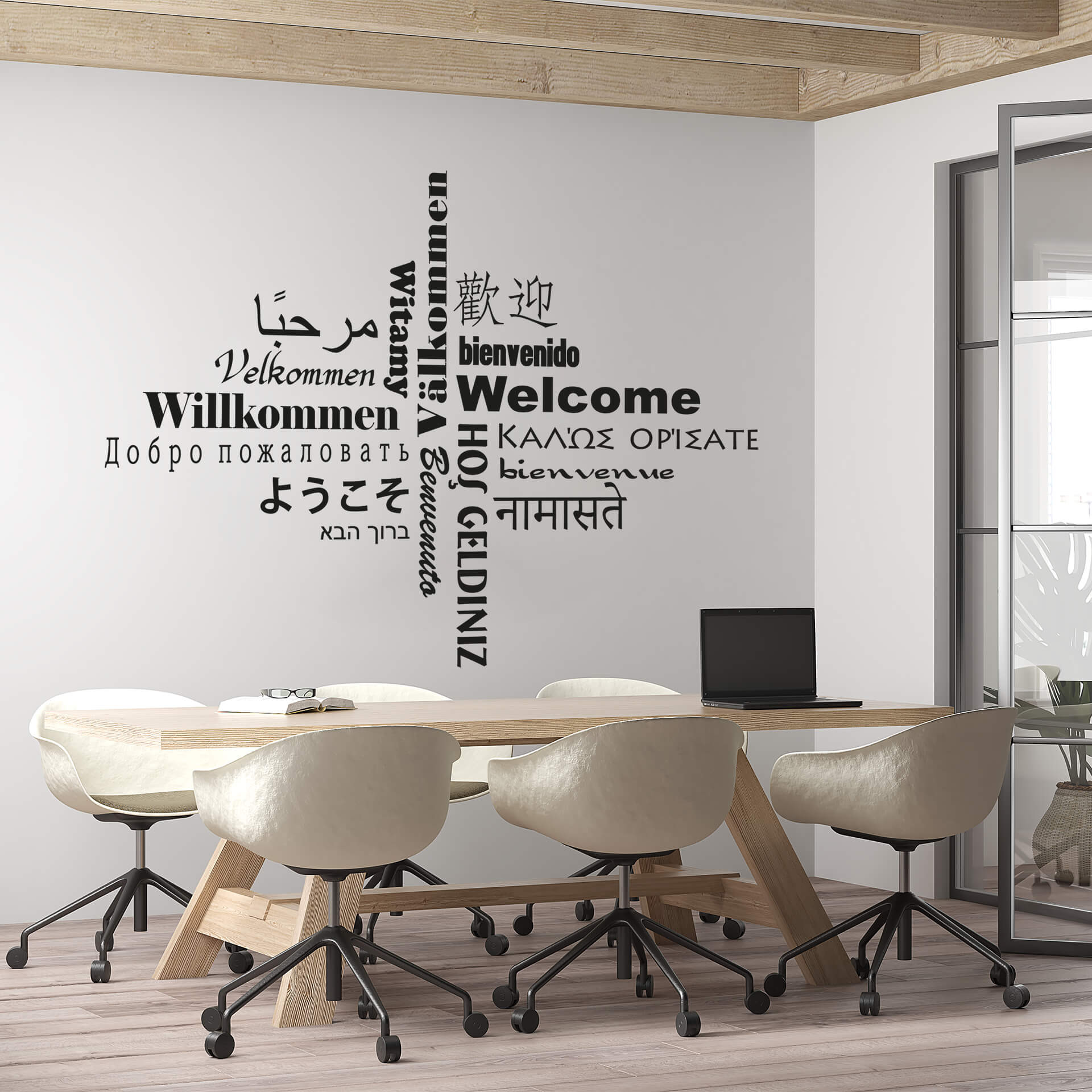Adesivo murale - Welcome multiculturale