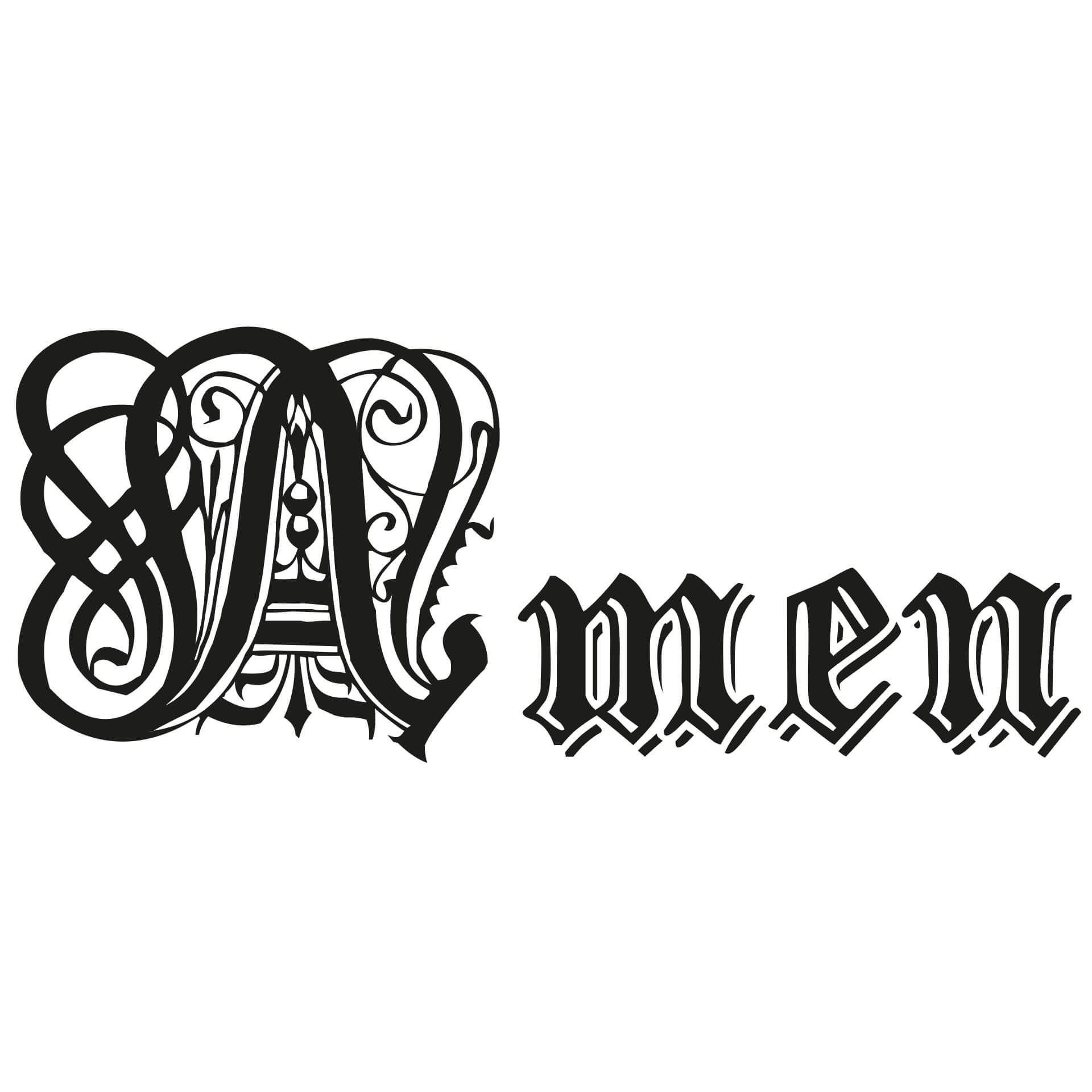 Muursticker Amen