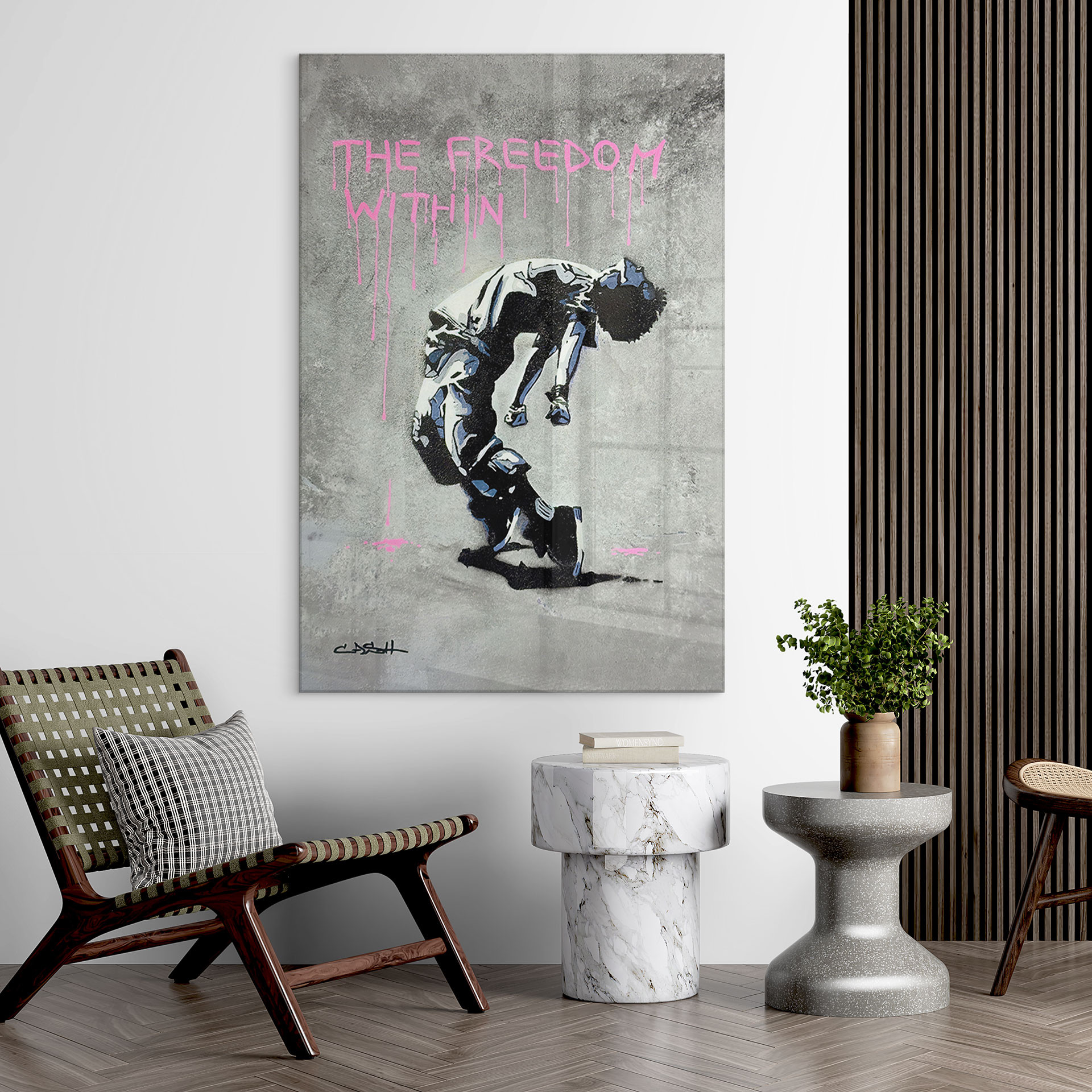 Akrylbillede Danser Streetart Freedom Within - Habib