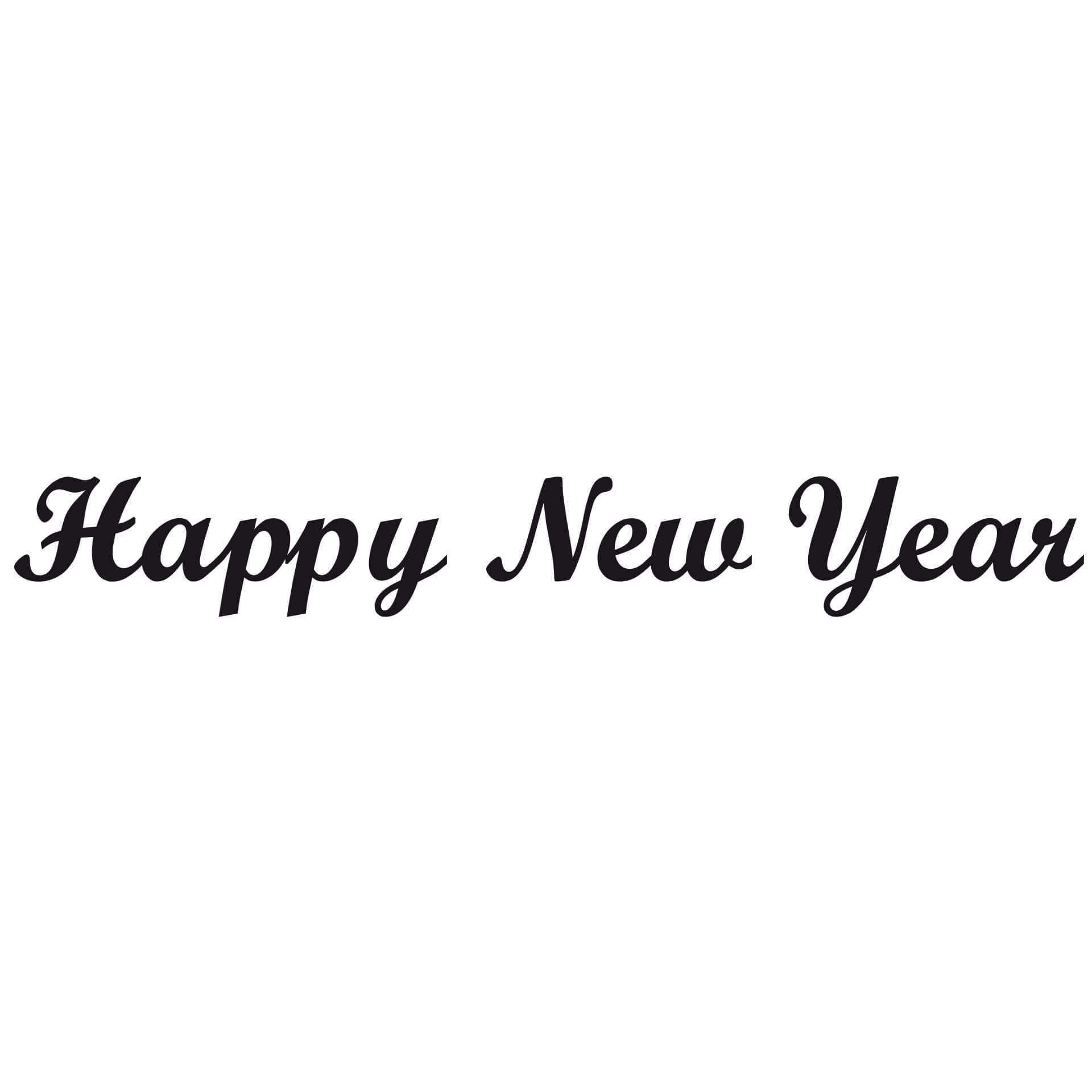 Wallsticker Happy New Year