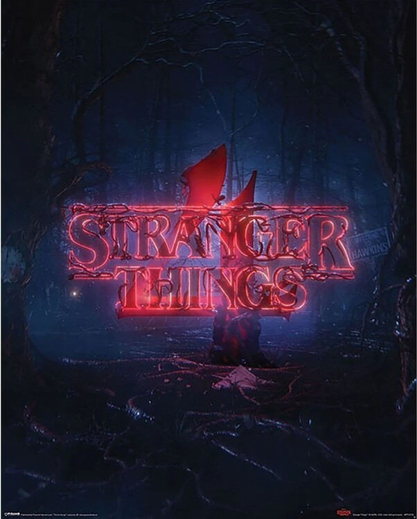 Filmposter Stranger Things 4 - Season 4 Teaser, Plakat (40 x 50 cm)