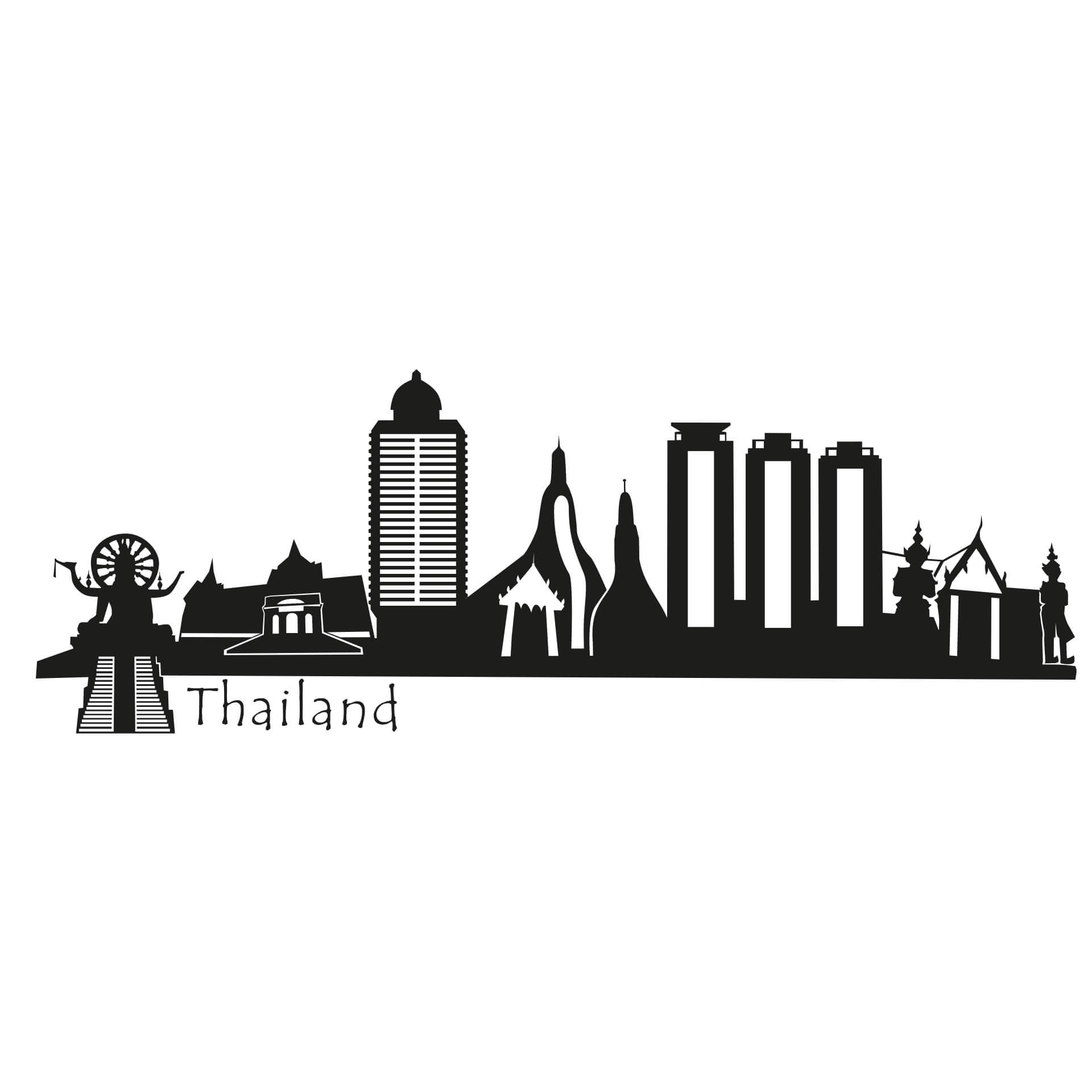 Wallsticker Udsigt over Thailand