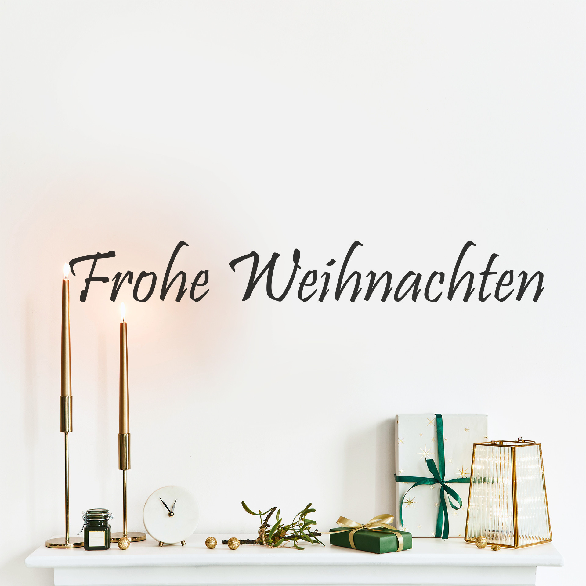 Wandtattoo Frohe Weihnachten